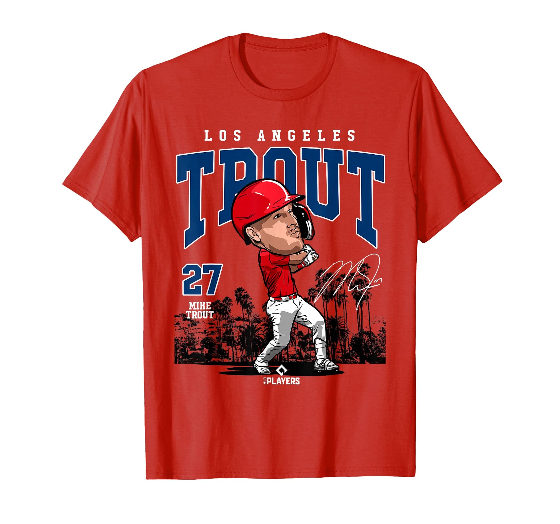 Mike Trout Los Angeles Baseball Mlb T-Shirt - Unique Graphic Unisex - T-Shirt, Sweatshirt, Hoodie