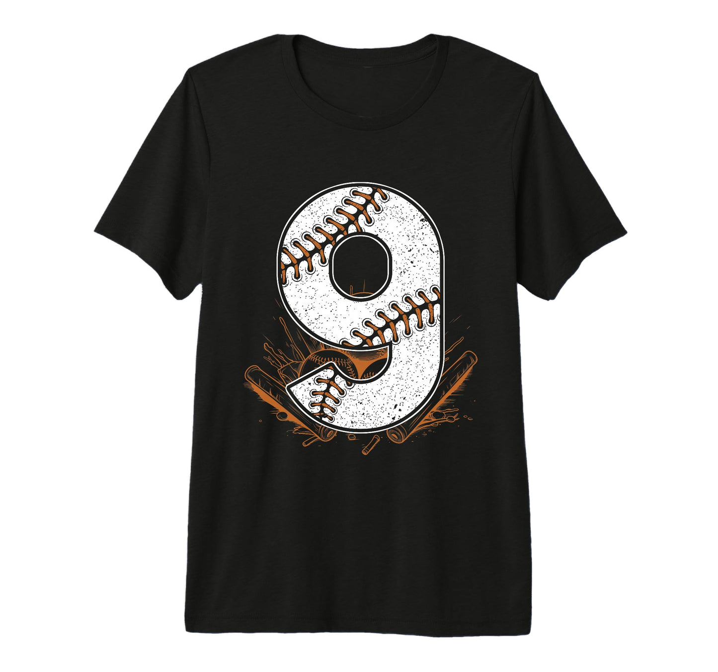 Baseball Birthday 9Th Birthday Party T-Shirt - Graphic Print Unisex - T-Shirt, Sweatshirt, Hoodie