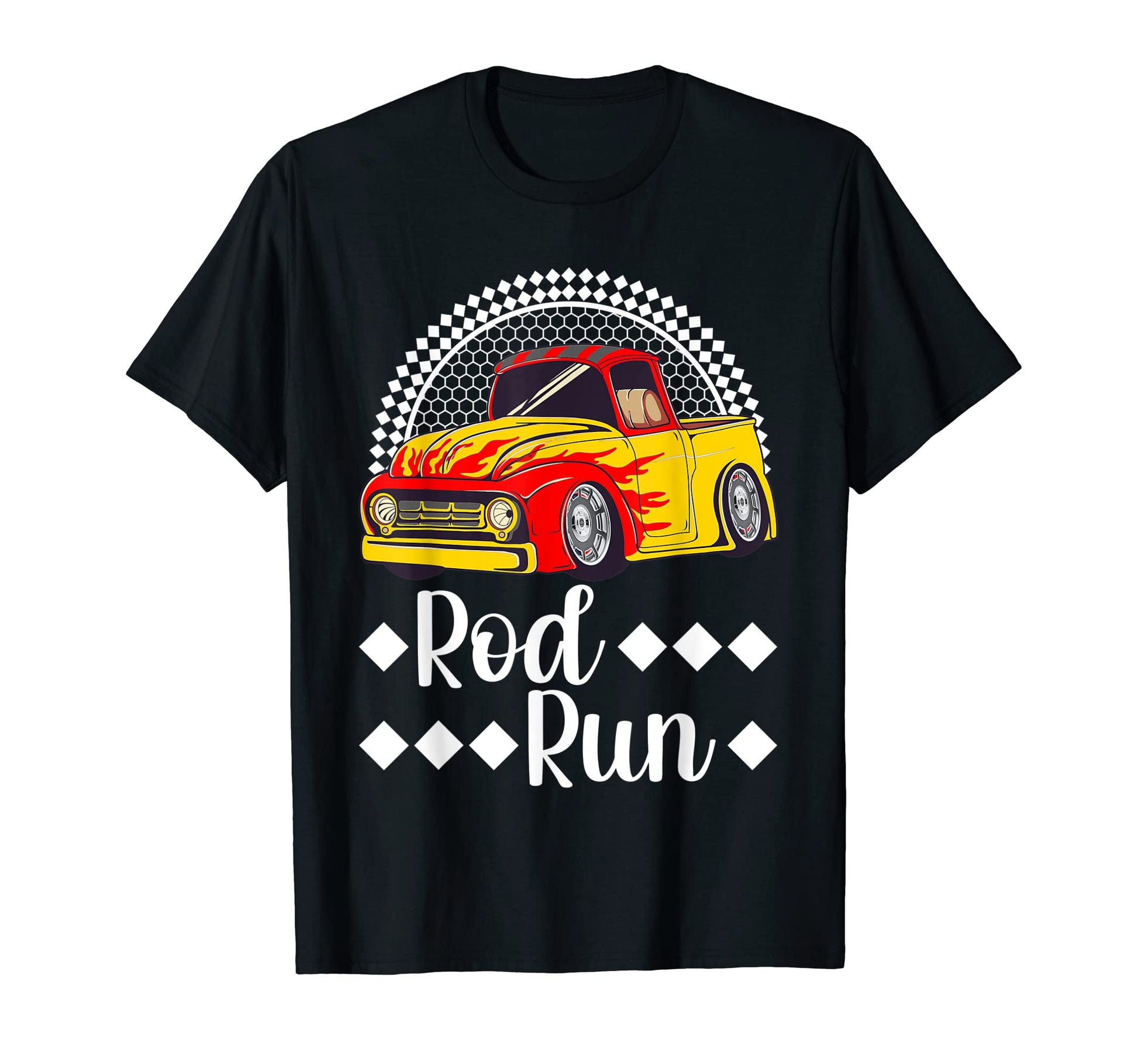 Rod Run Hot Rod Truck Rat Rod Car Show T-Shirt - Unique Graphic Men Women - T-Shirt, Sweatshirt, Hoodie