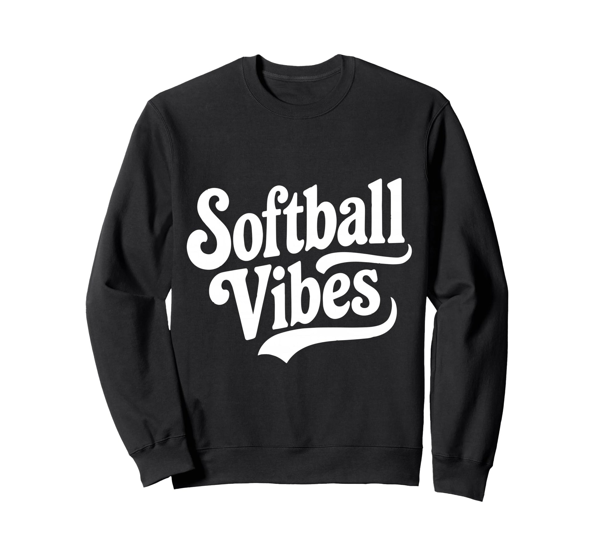 Funny Softball Vibes Is My Favorite Sweatshirt - Fun Novelty Design Unisex - T-Shirt, Sweatshirt, Hoodie