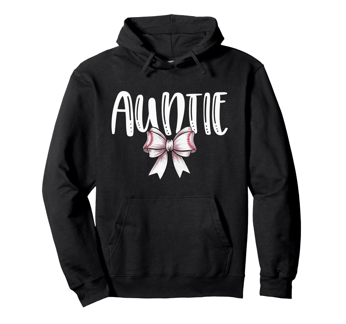 Coquette Baseball Auntie Spirit Hoodie - Unique Graphic for Adults - T-Shirt, Sweatshirt, Hoodie