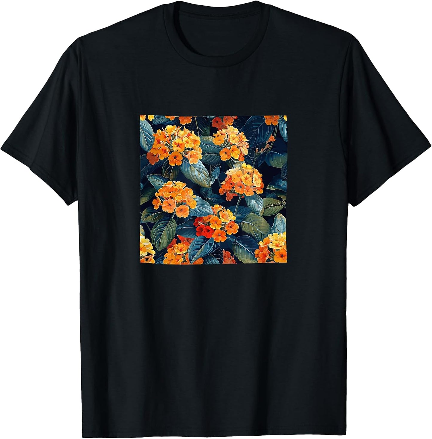 Lantana Flower Pattern Merch - Adult & Kids T-Shirts, Sweatshirts & Hoodies apparel design preview 1