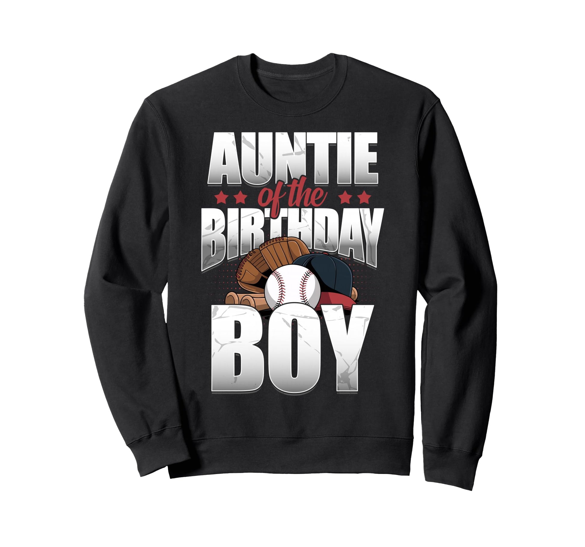 Auntie Birthday Matching Baseball Sweatshirt - Novelty Apparel Unisex - T-Shirt, Sweatshirt, Hoodie
