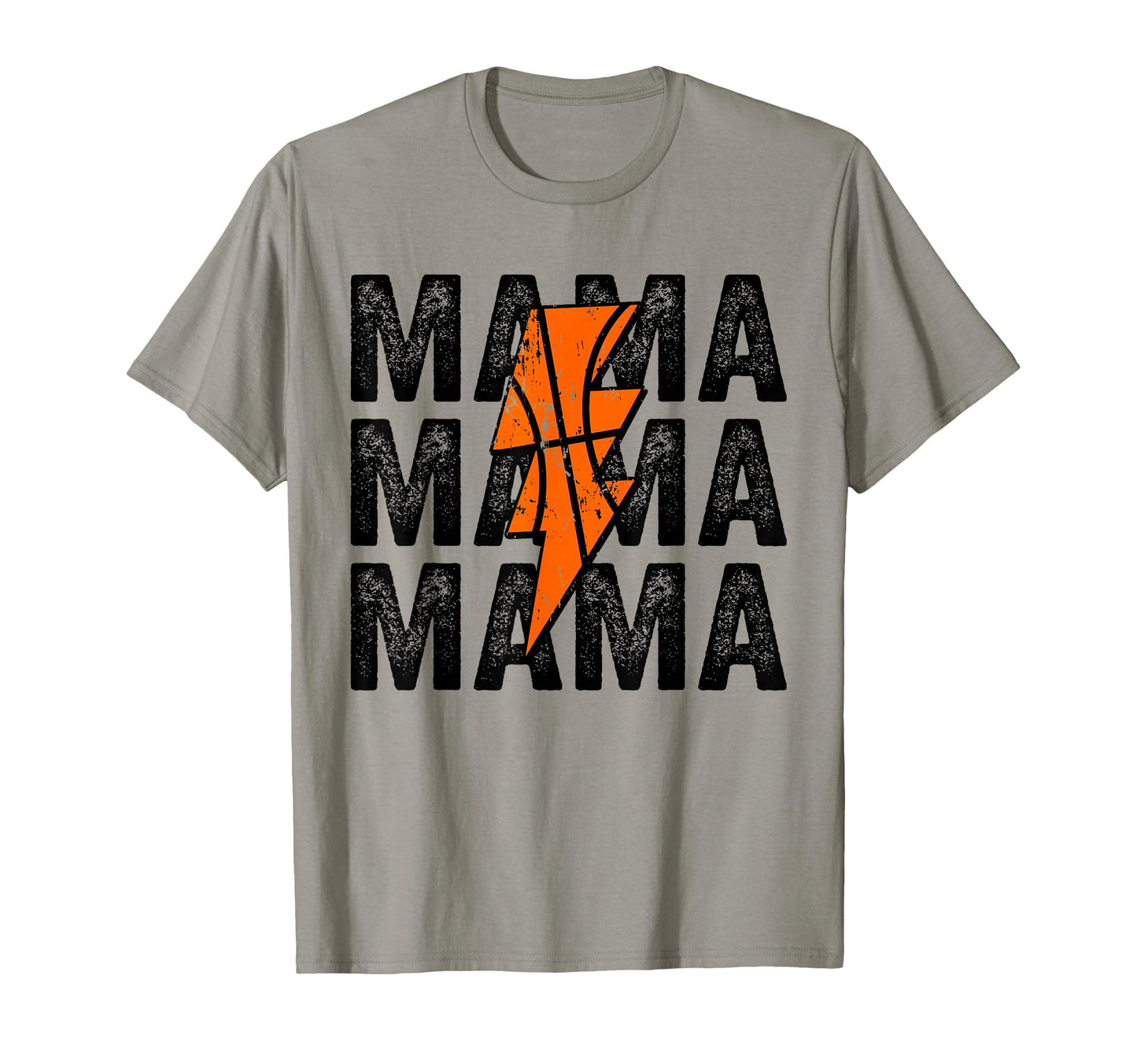 Basketball Mama Distressed Lightning T-Shirt - Minimalist Print Unisex - T-Shirt, Sweatshirt, Hoodie