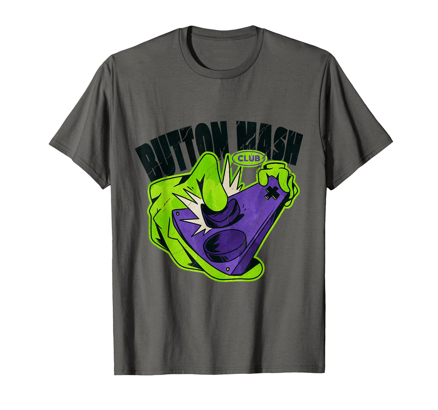 Button Mash Club Gaming Arcade T-Shirt - Casual Everyday Wear Men Women - T-Shirt, Sweatshirt, Hoodie