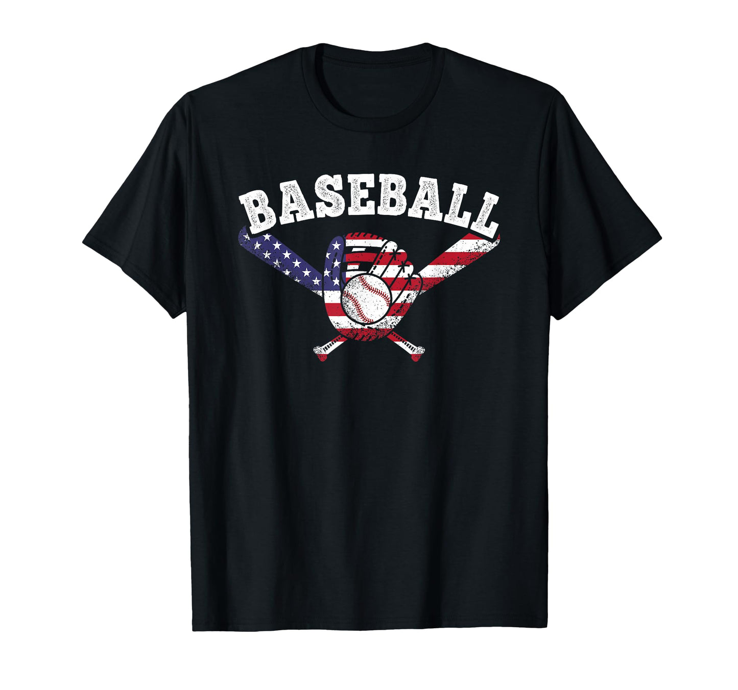 Us Flag Baseball Player Baseball Lover T-Shirt - Trendy Graphic for Adults - T-Shirt, Sweatshirt, Hoodie