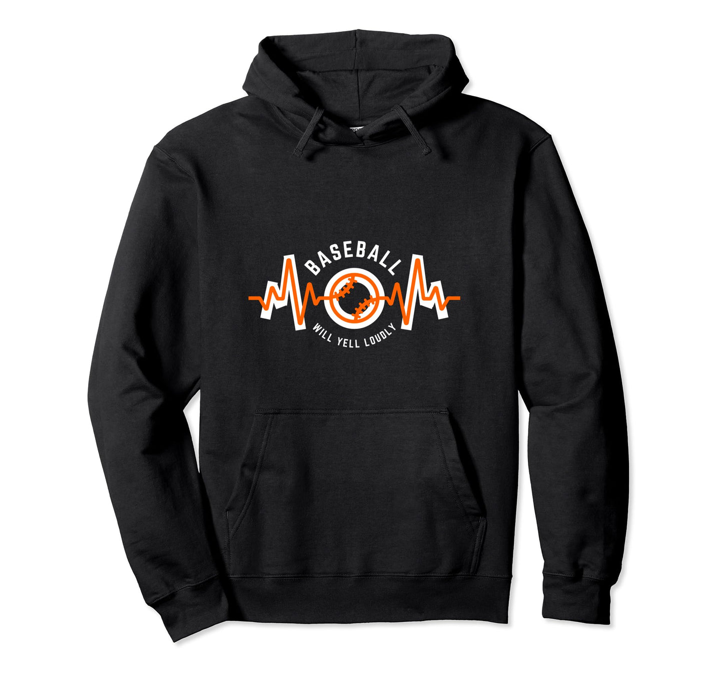 Baseball Mom Heartbeat Hoodie - Streetwear Style for Adults - T-Shirt, Sweatshirt, Hoodie