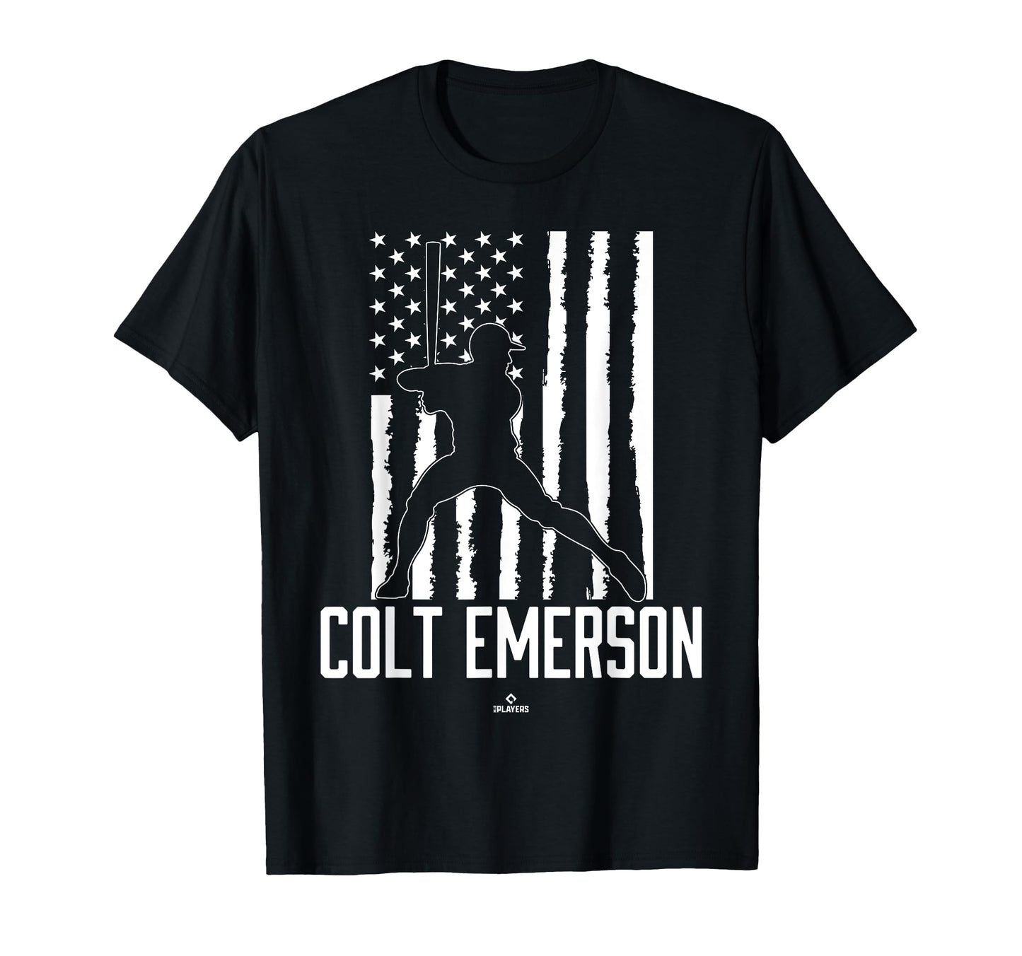 Distressed Flag Swing Colt Emerson T-Shirt - Novelty Apparel Men Women - T-Shirt, Sweatshirt, Hoodie