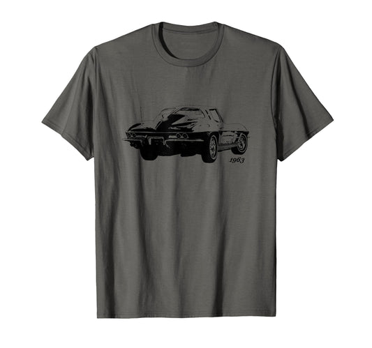1963 Split Window C2 Stingray American T-Shirt - Unique Graphic Unisex - T-Shirt, Sweatshirt, Hoodie