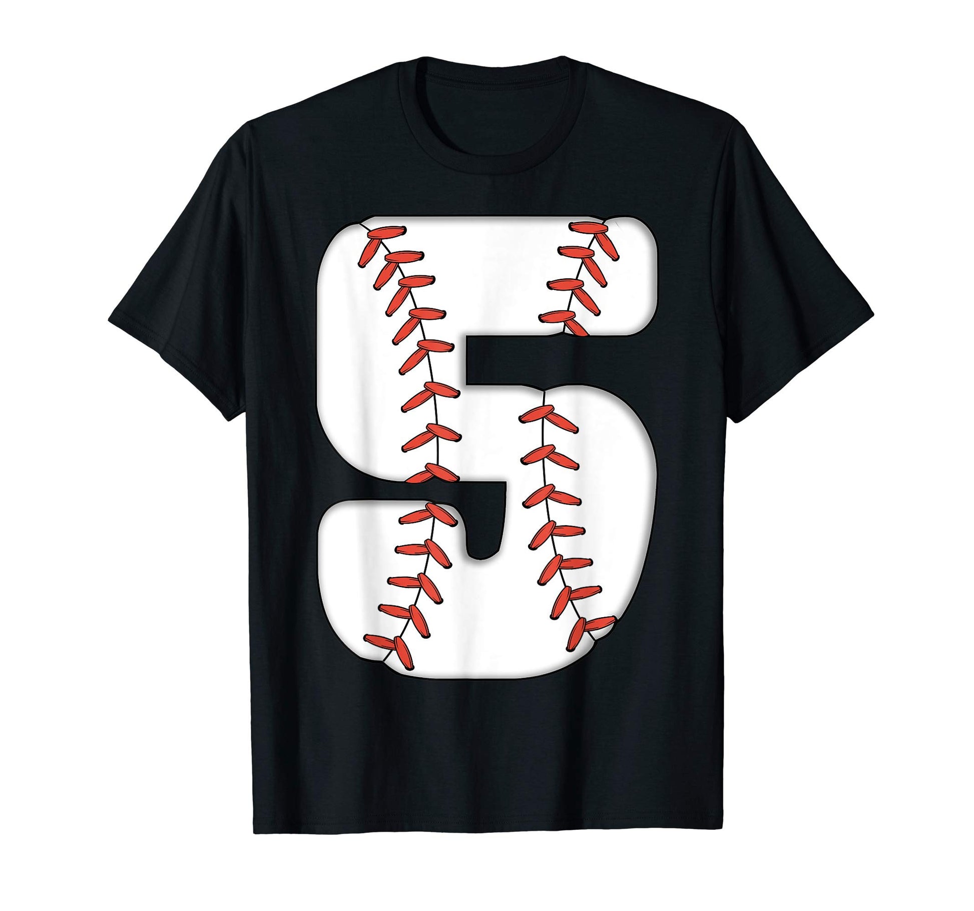 Baseball Number 5 Baseball Birthday 5 T-Shirt - Fun Novelty Design Unisex - T-Shirt, Sweatshirt, Hoodie