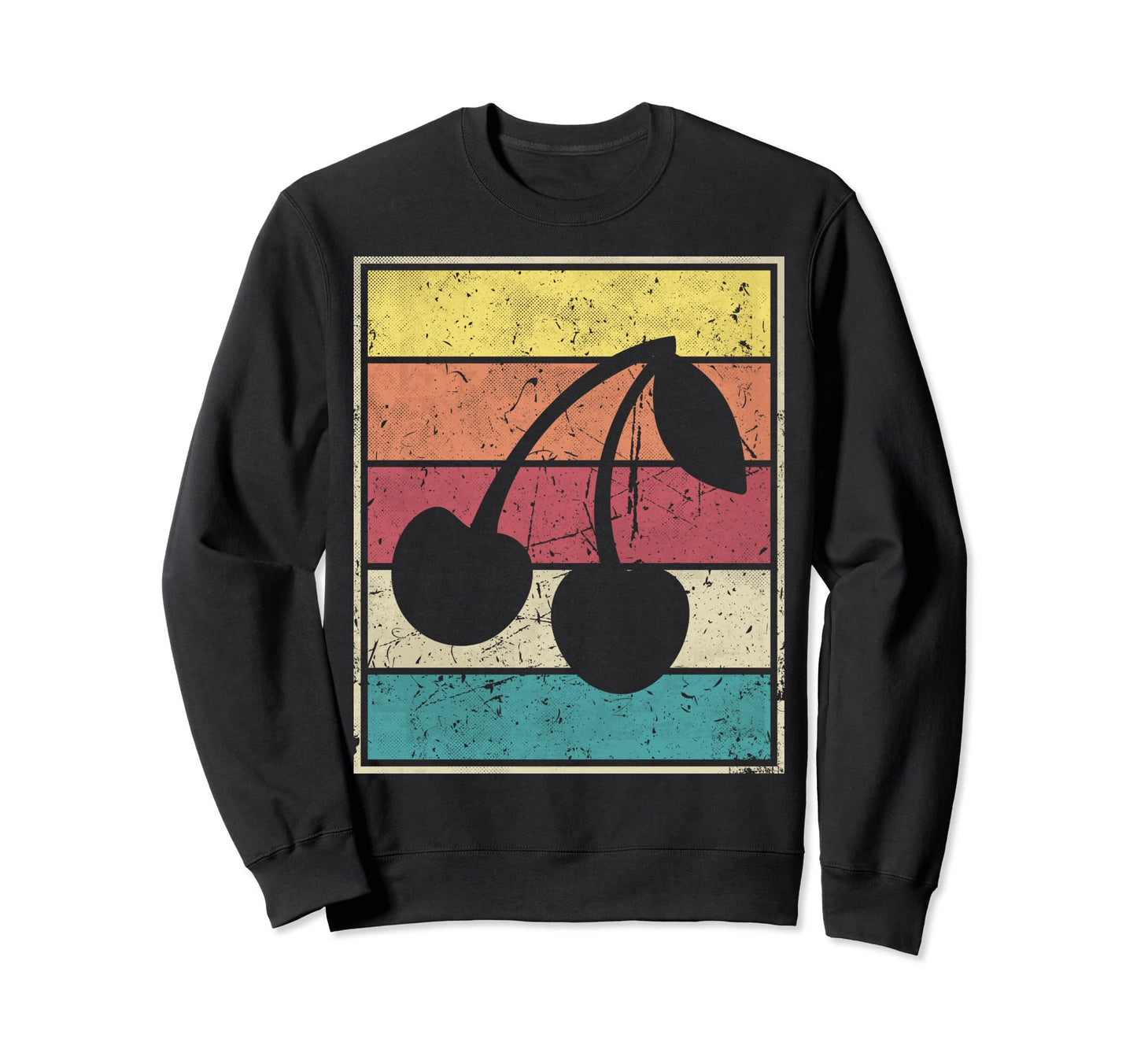 Cherry Stripes Sweatshirt - Streetwear Style Unisex - T-Shirt, Sweatshirt, Hoodie
