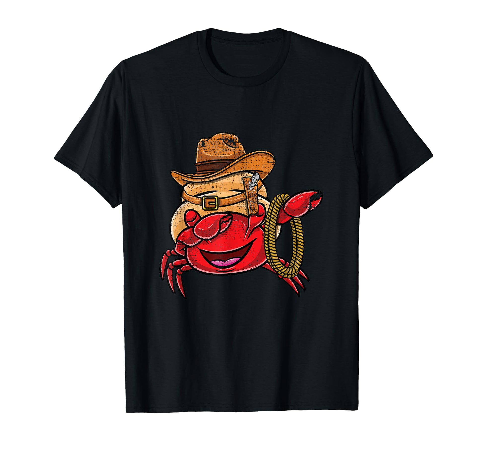 Dabbing Cowboy Halloween Crab T-Shirt - Graphic Print for Adults - T-Shirt, Sweatshirt, Hoodie