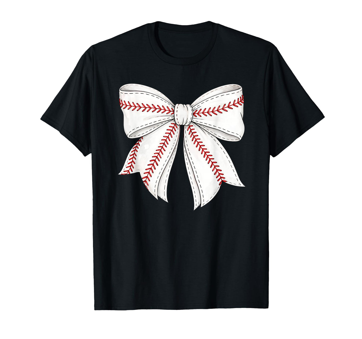 Baseball Coquette Bow Baseball Mom T-Shirt - Fun Novelty Design Men Women - T-Shirt, Sweatshirt, Hoodie