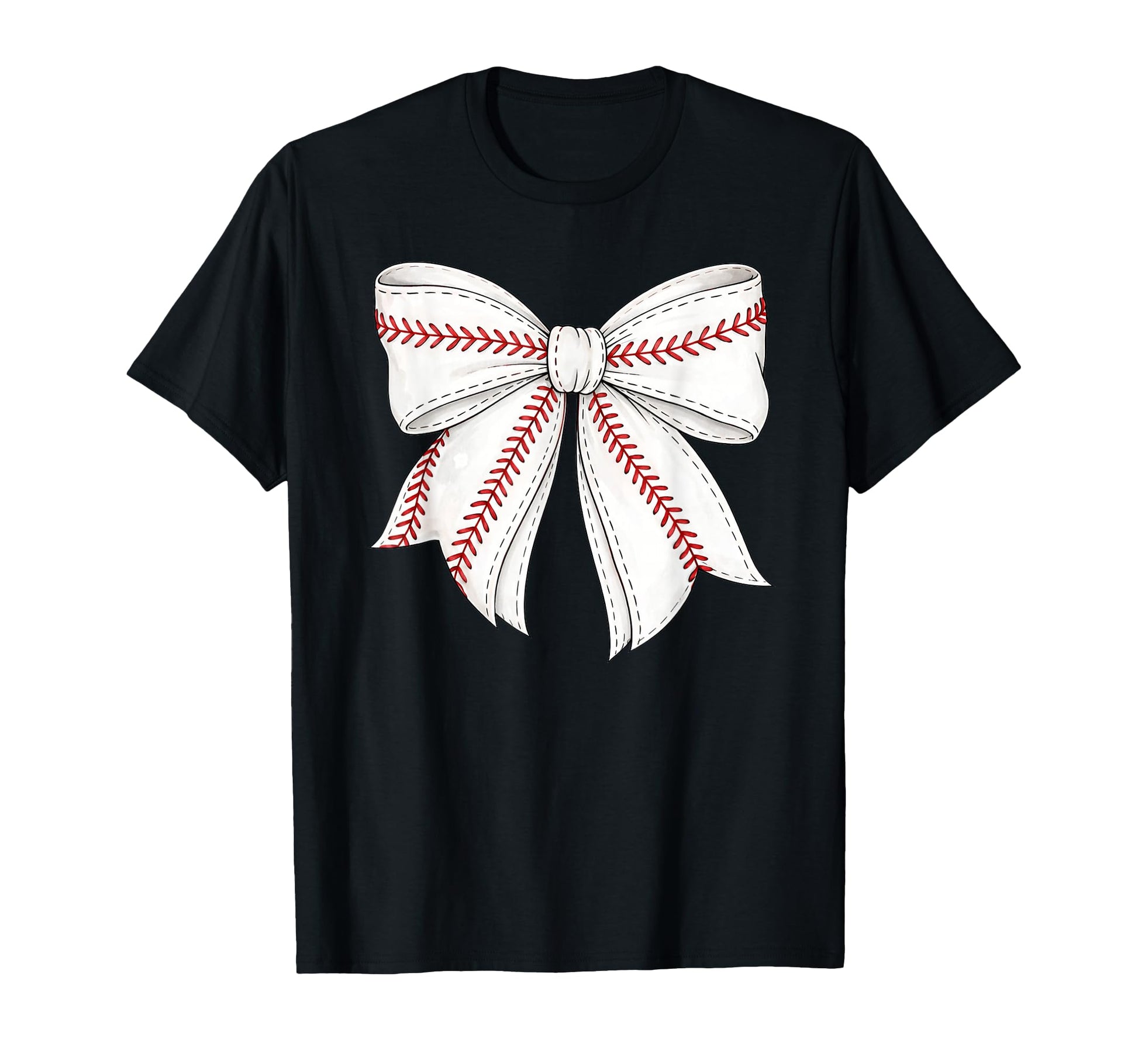 Baseball Coquette Bow Baseball Mom T-Shirt - Fun Novelty Design Men Women - T-Shirt, Sweatshirt, Hoodie