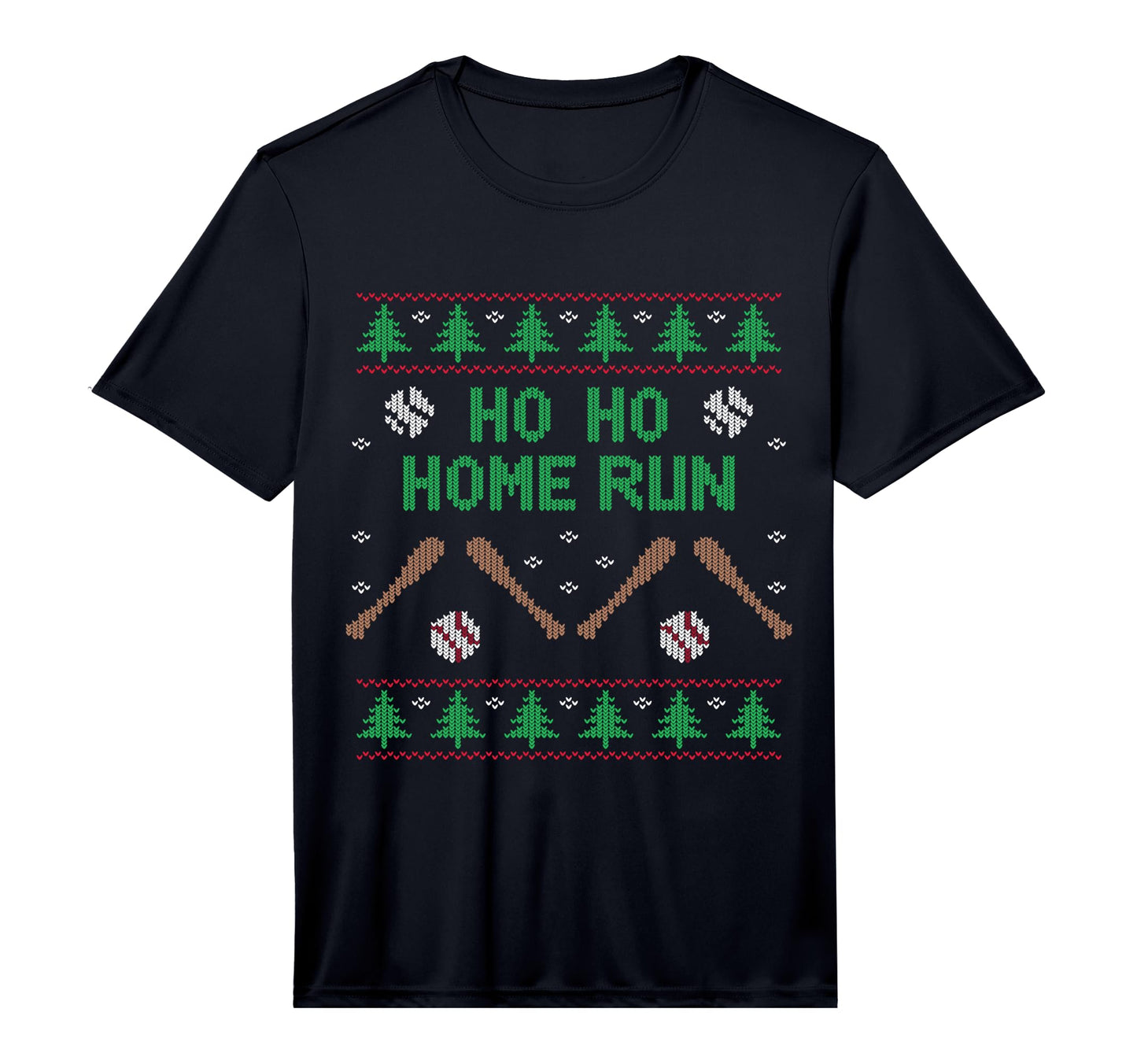 Ho Ho Home Run Funny Ugly Baseball T-Shirt - Streetwear Style Men Women - T-Shirt, Sweatshirt, Hoodie