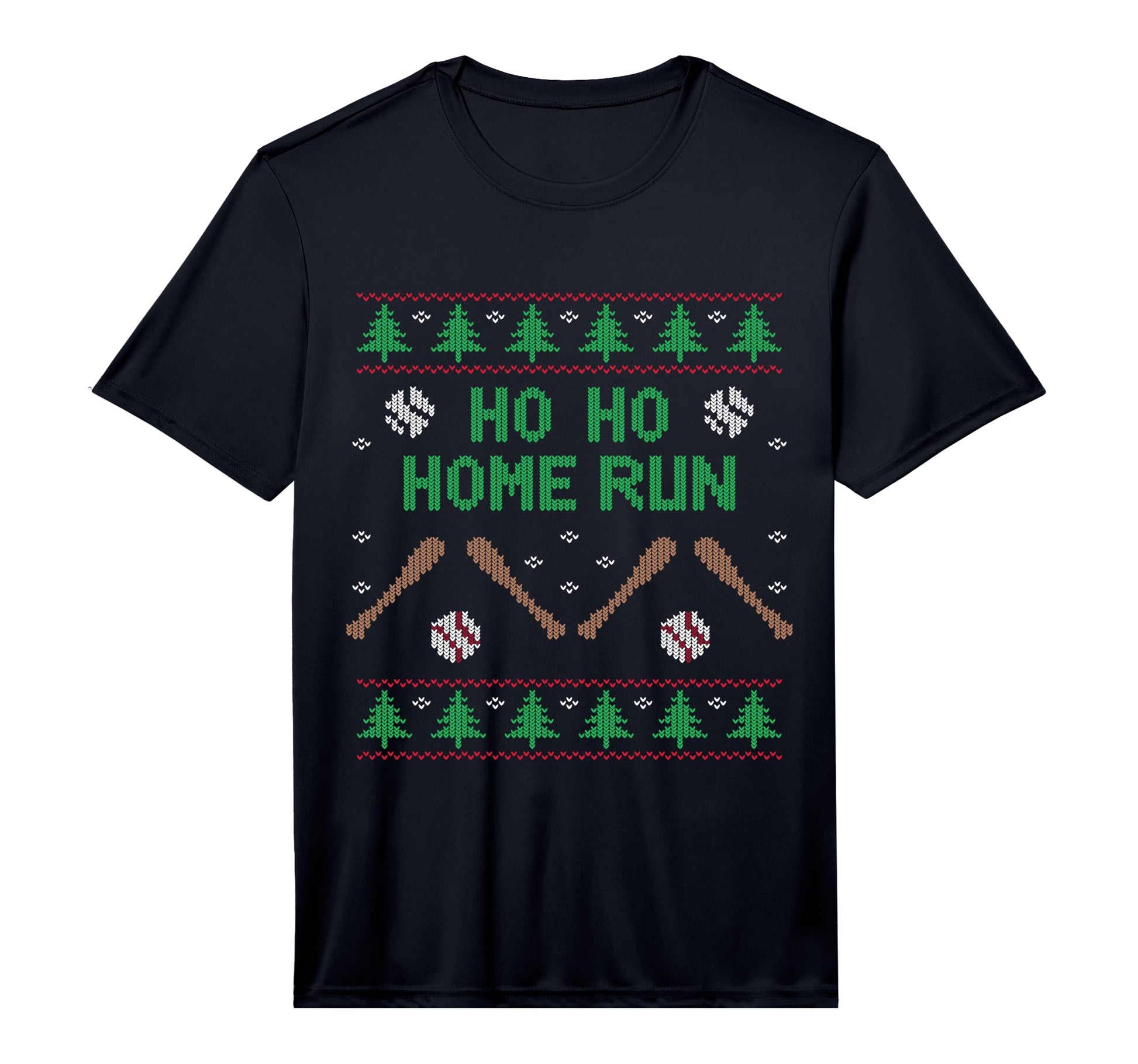 Ho Ho Home Run Funny Ugly Baseball T-Shirt - Streetwear Style Men Women - T-Shirt, Sweatshirt, Hoodie