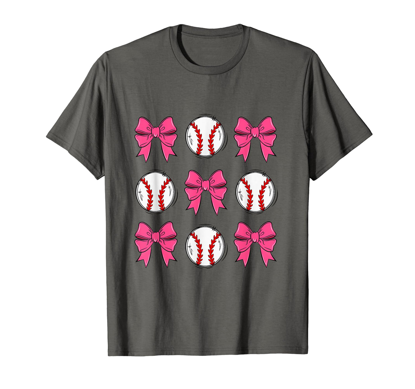 Baseball Coquette Bow T-Shirt - Fun Novelty Design Unisex - T-Shirt, Sweatshirt, Hoodie