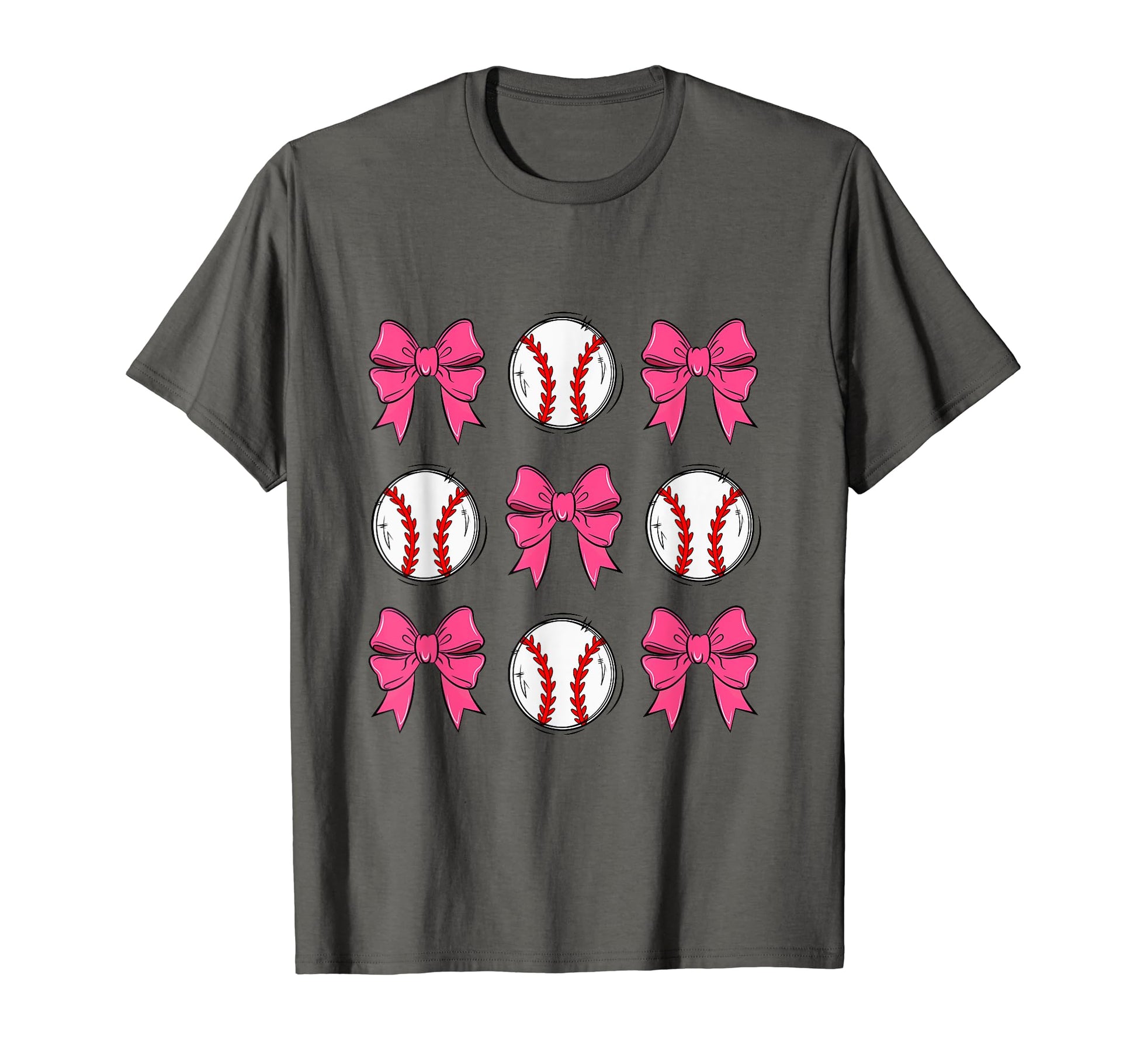 Baseball Coquette Bow T-Shirt - Fun Novelty Design Unisex - T-Shirt, Sweatshirt, Hoodie