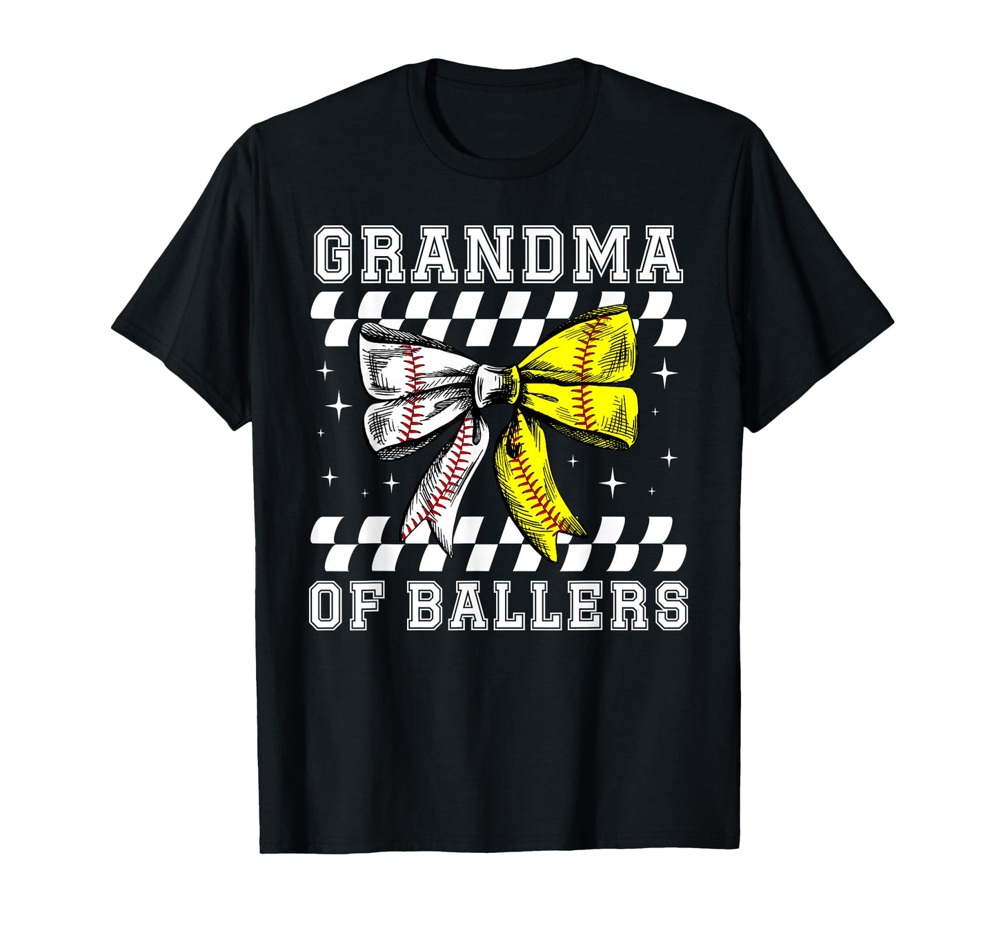 Grandma Ballers Coquette Baseball T-Shirt - Minimalist Print Men Women - T-Shirt, Sweatshirt, Hoodie