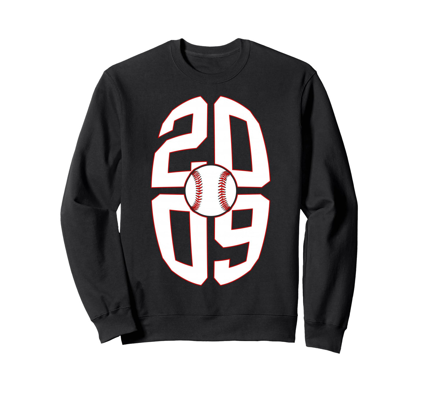 17 Years 2009 Baseball 17Th Birthday Sweatshirt - Minimalist Print Unisex - T-Shirt, Sweatshirt, Hoodie