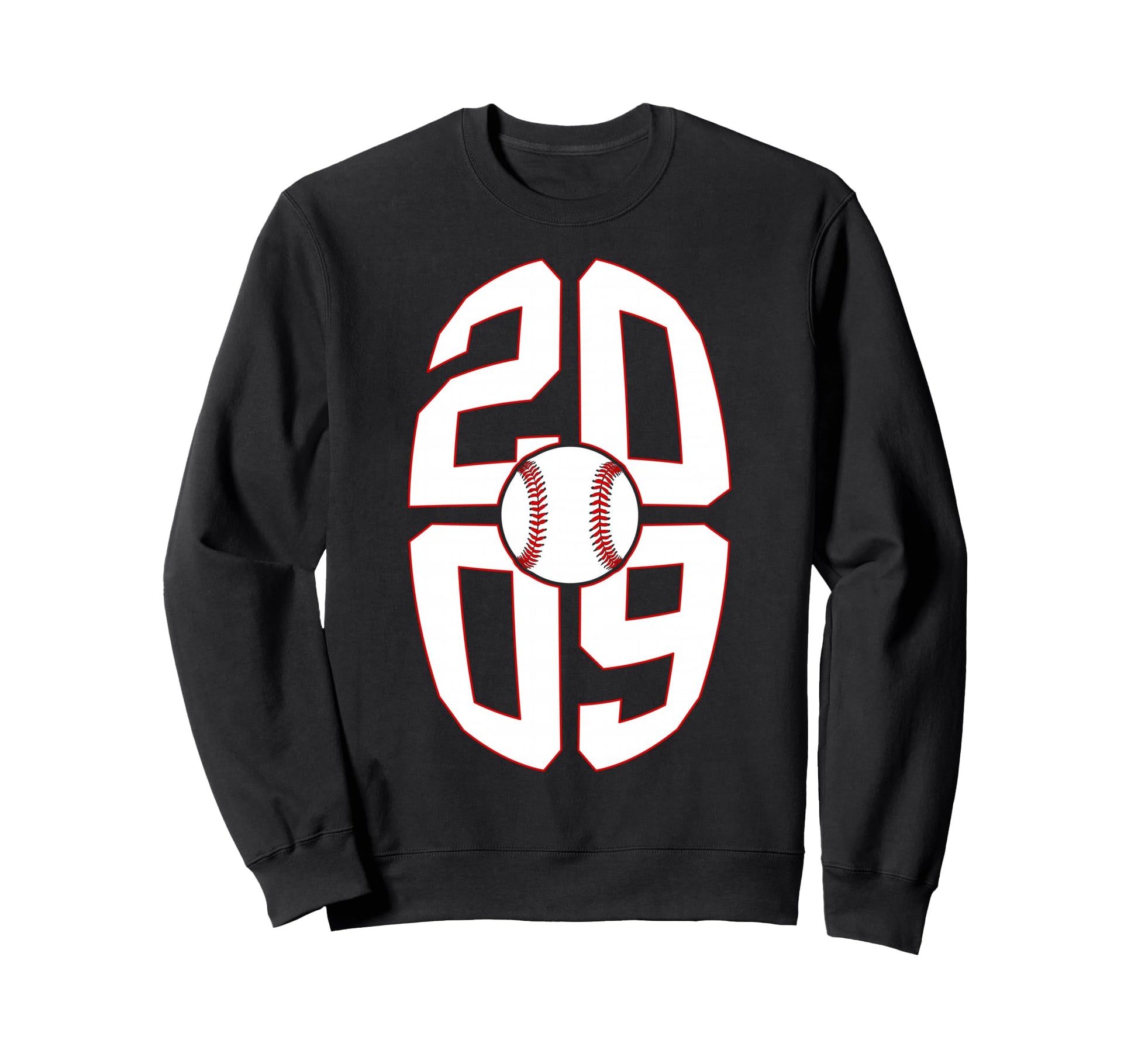 17 Years 2009 Baseball 17Th Birthday Sweatshirt - Minimalist Print Unisex - T-Shirt, Sweatshirt, Hoodie