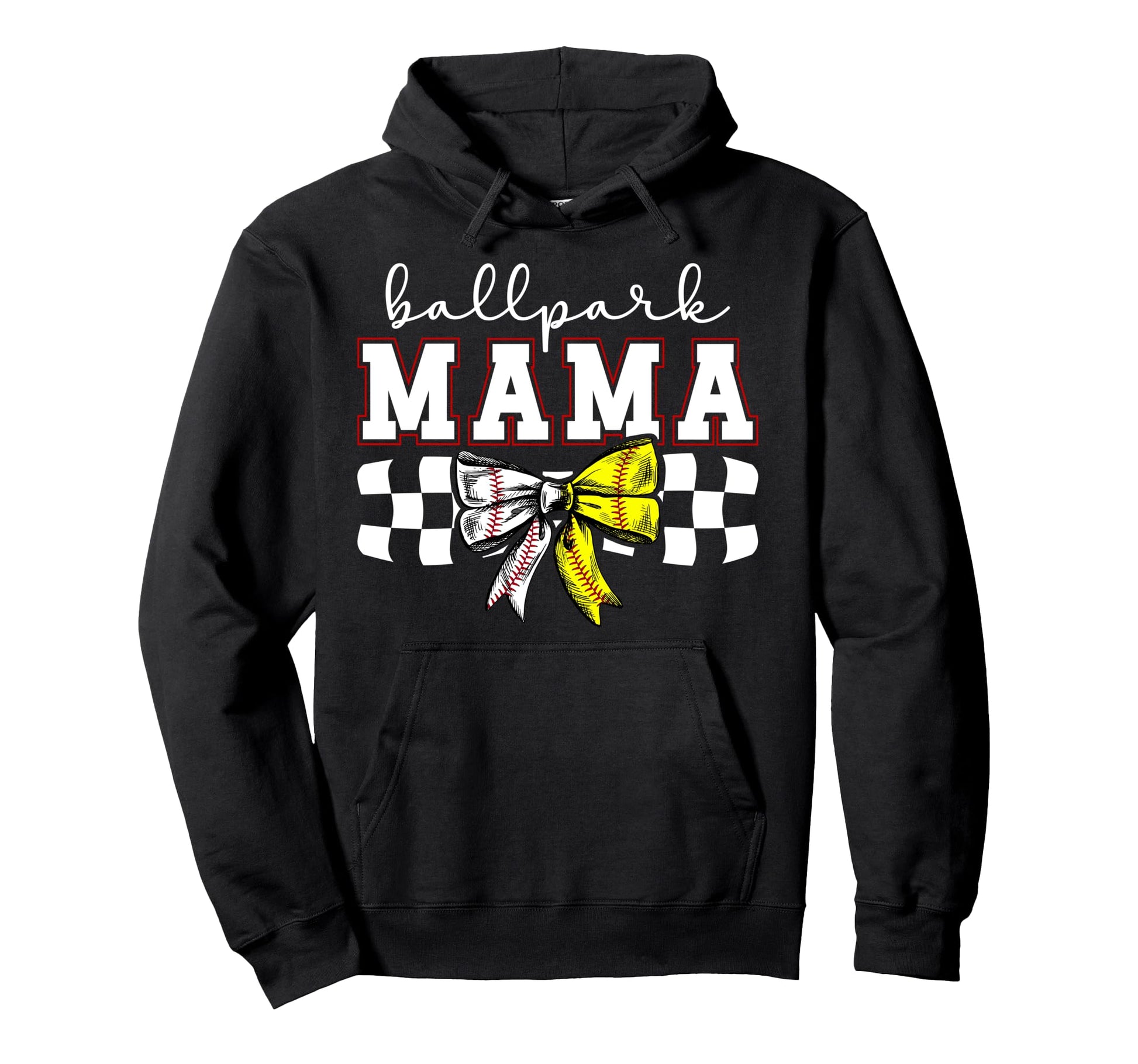 Ballpark Mama Coquette Softball Hoodie - Streetwear Style Men Women - T-Shirt, Sweatshirt, Hoodie