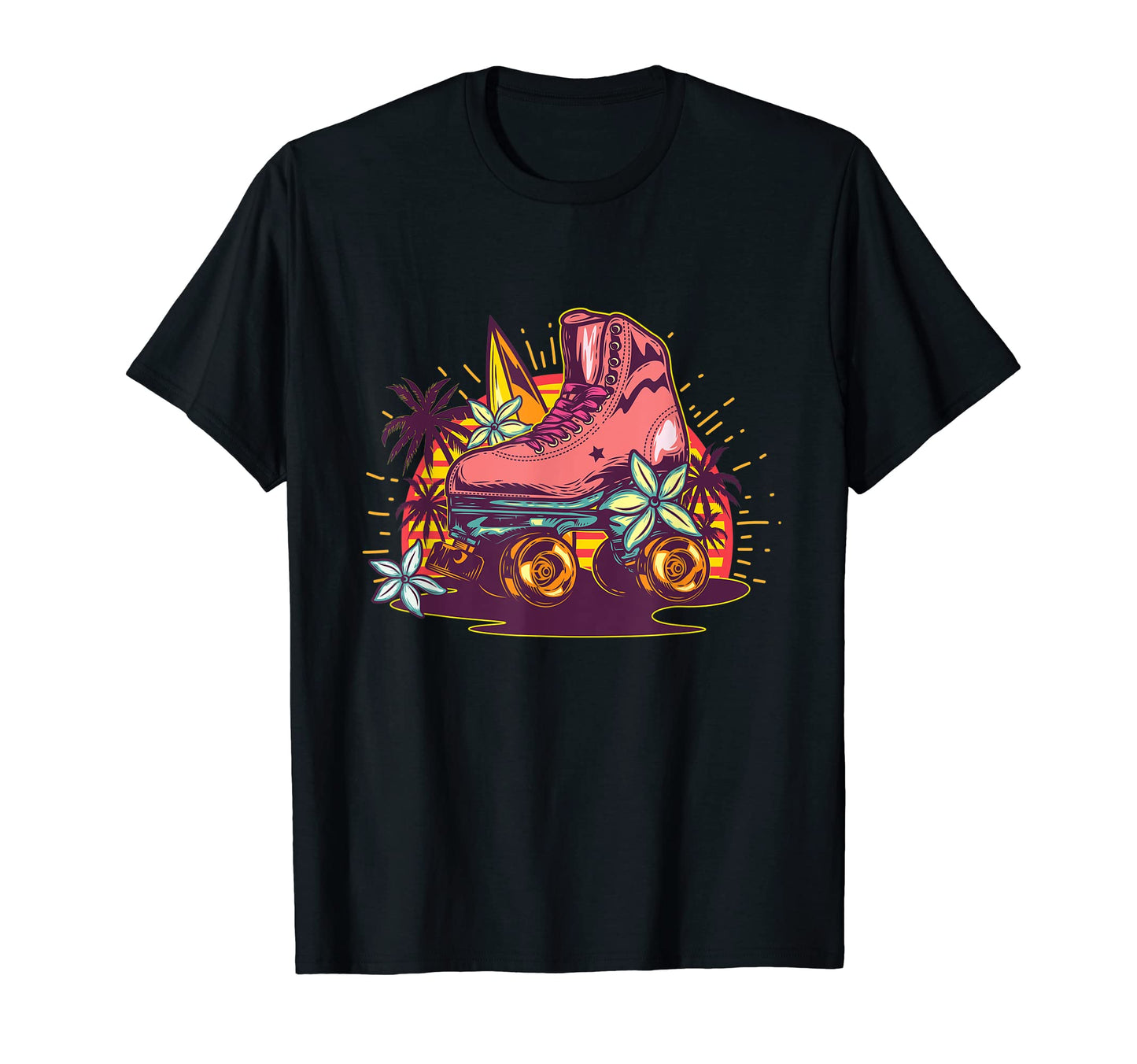 Beach Roller Skate Rollerskate Roller Skater T-Shirt - Graphic Print Unisex - T-Shirt, Sweatshirt, Hoodie