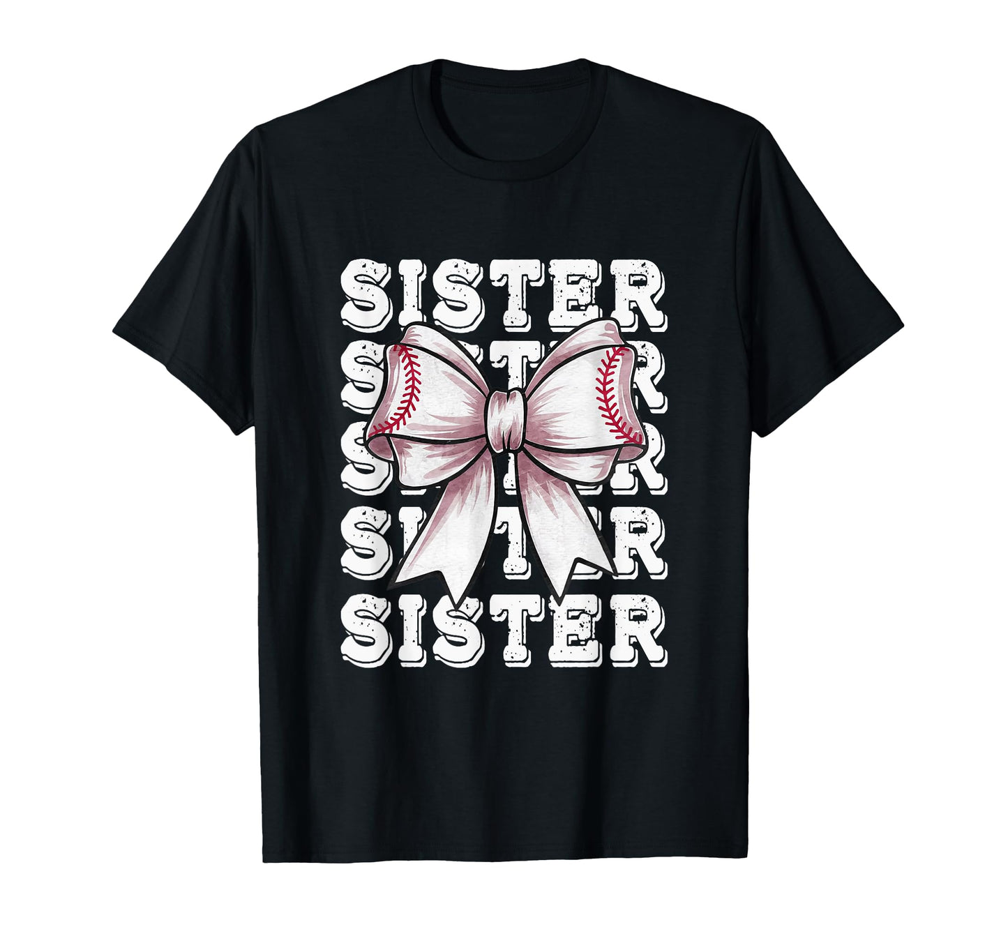 Coquette Baseball Sister Matching T-Shirt - Fun Novelty Design for Adults - T-Shirt, Sweatshirt, Hoodie