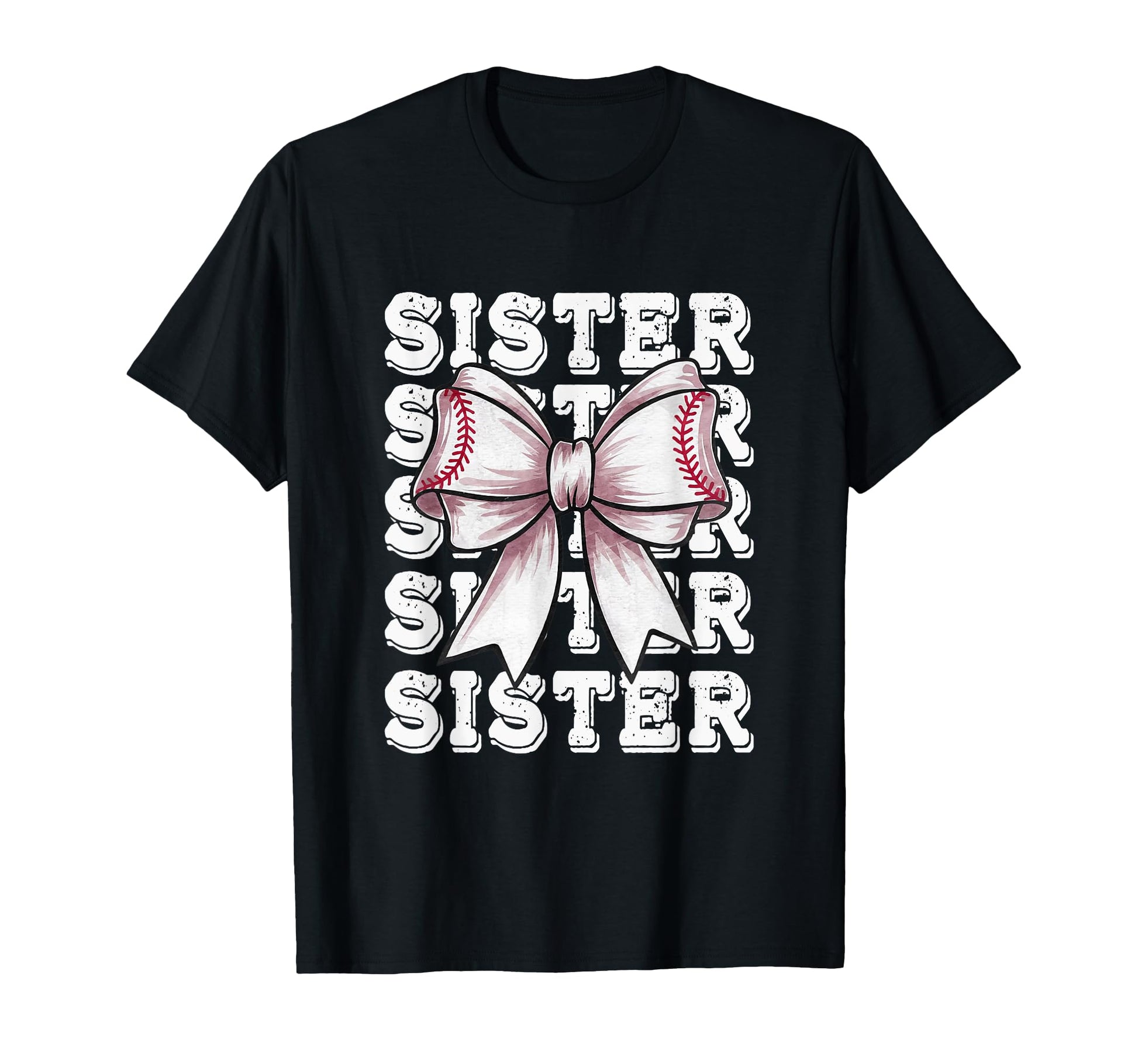 Coquette Baseball Sister Matching T-Shirt - Fun Novelty Design for Adults - T-Shirt, Sweatshirt, Hoodie