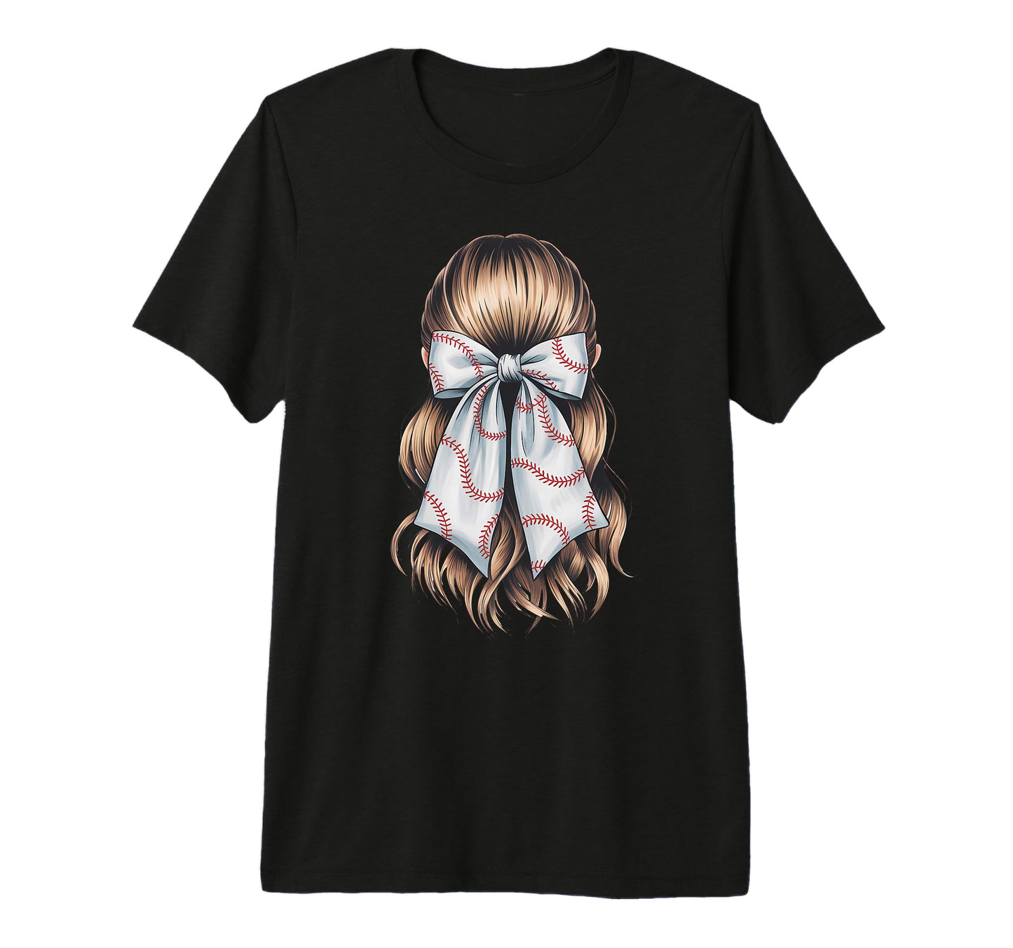 Baseball Coquette Bow Baseball Mom Tri T-Shirt - Fun Novelty Design Unisex - T-Shirt, Sweatshirt, Hoodie
