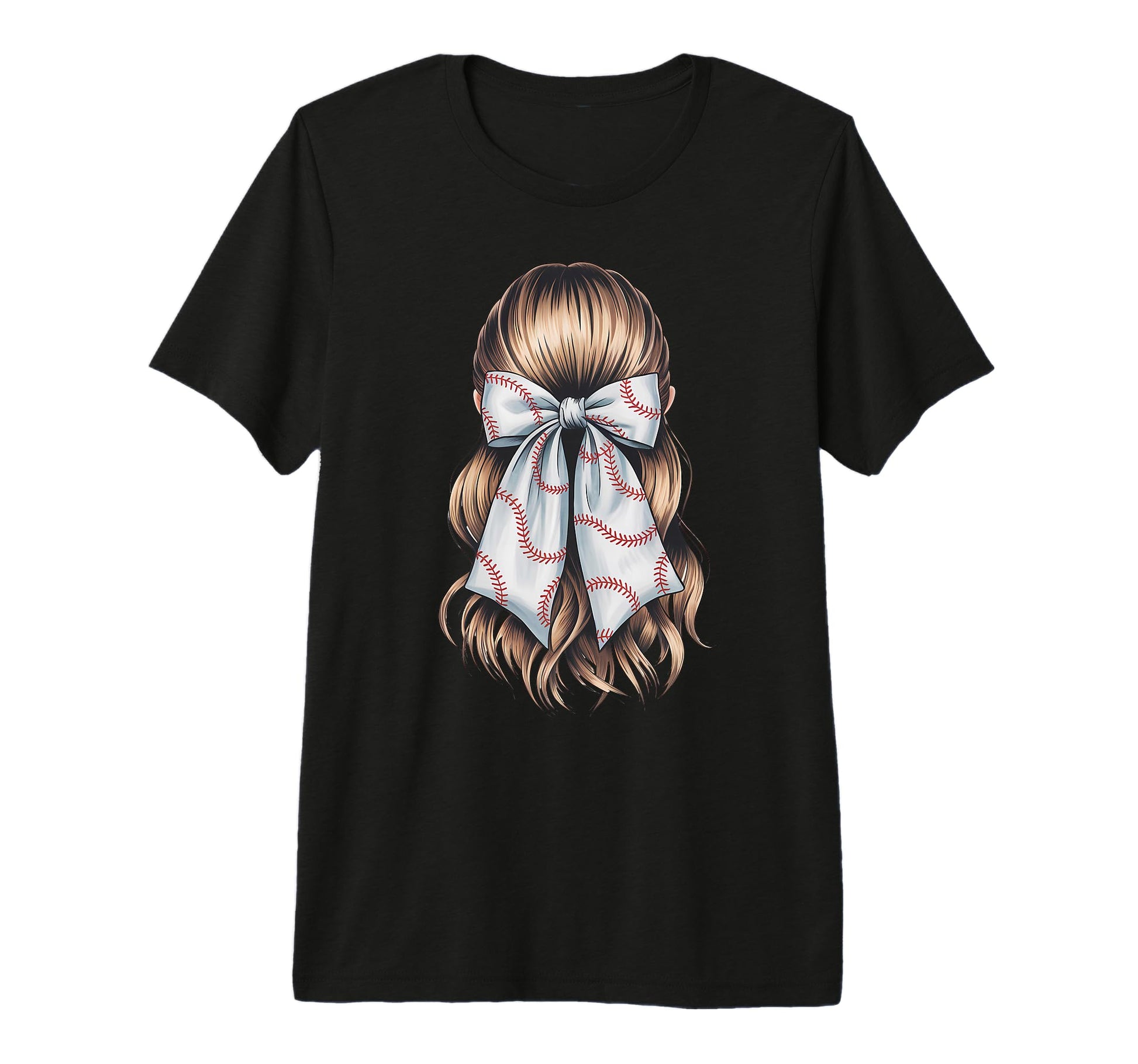 Baseball Coquette Bow Baseball Mom Tri T-Shirt - Fun Novelty Design Unisex - T-Shirt, Sweatshirt, Hoodie