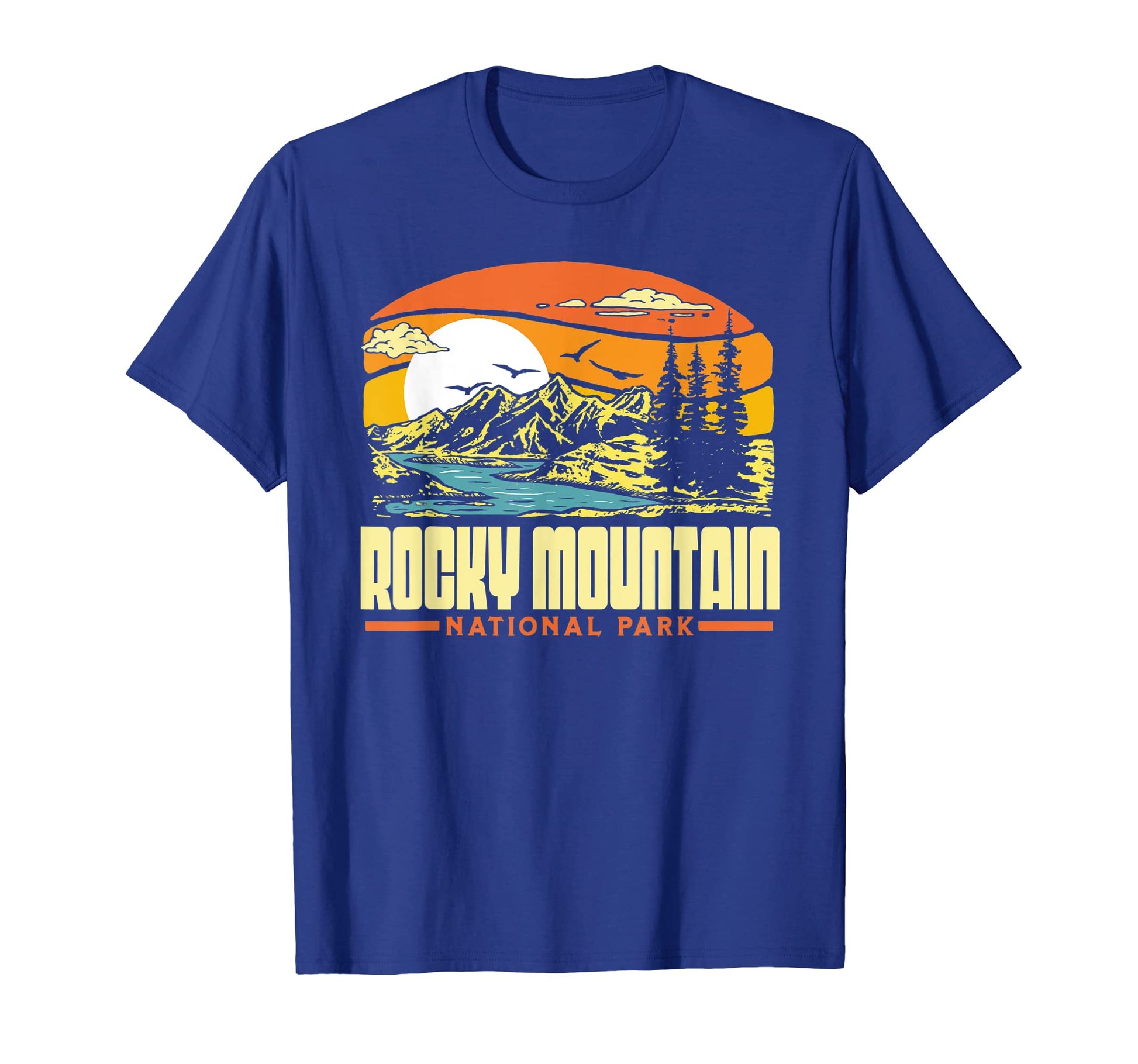 Rocky Mountain National Park 80S T-Shirt - Minimalist Print Men Women - T-Shirt, Sweatshirt, Hoodie