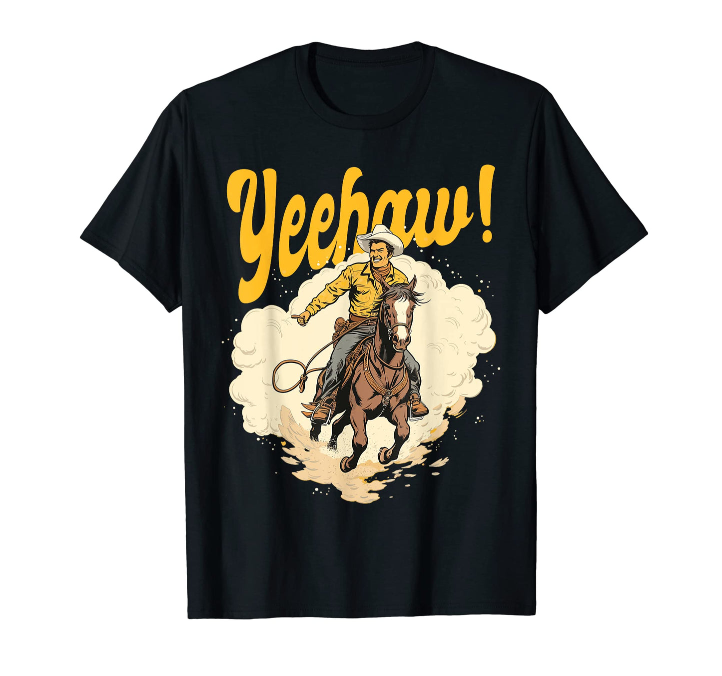 Yeehaw Cowboy Western Horse Ranch Lovers T-Shirt - Aesthetic Graphic Unisex - T-Shirt, Sweatshirt, Hoodie