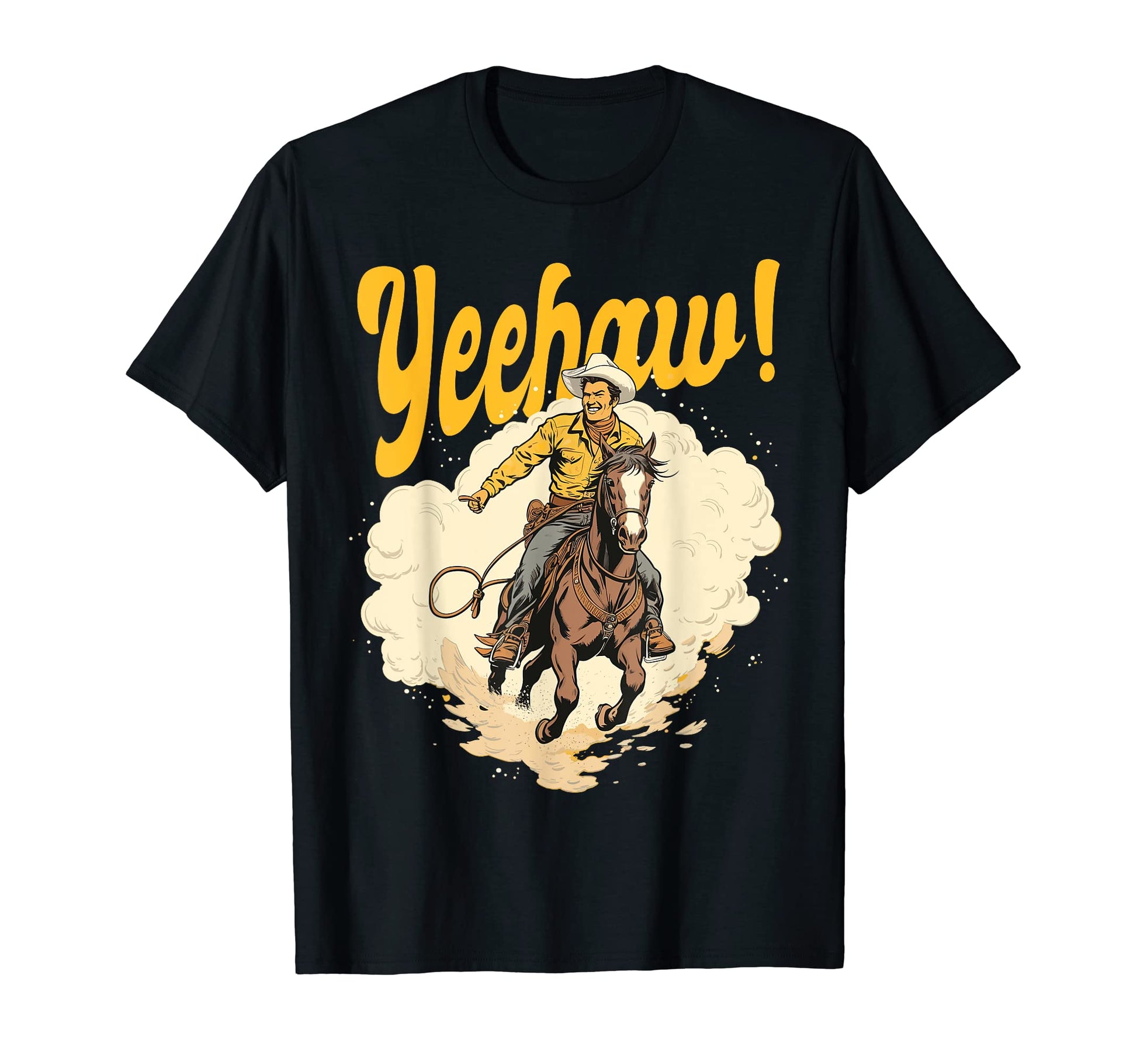 Yeehaw Cowboy Western Horse Ranch Lovers T-Shirt - Aesthetic Graphic Unisex - T-Shirt, Sweatshirt, Hoodie