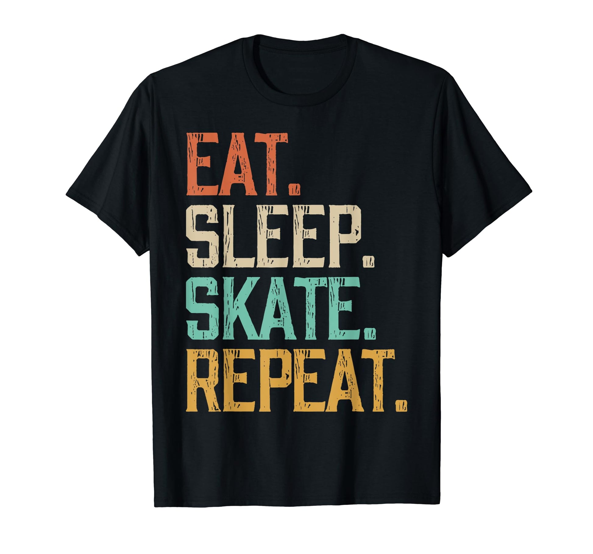 Eat Sleep Skate Repeat Funny Ice T-Shirt - Novelty Apparel for Adults - T-Shirt, Sweatshirt, Hoodie