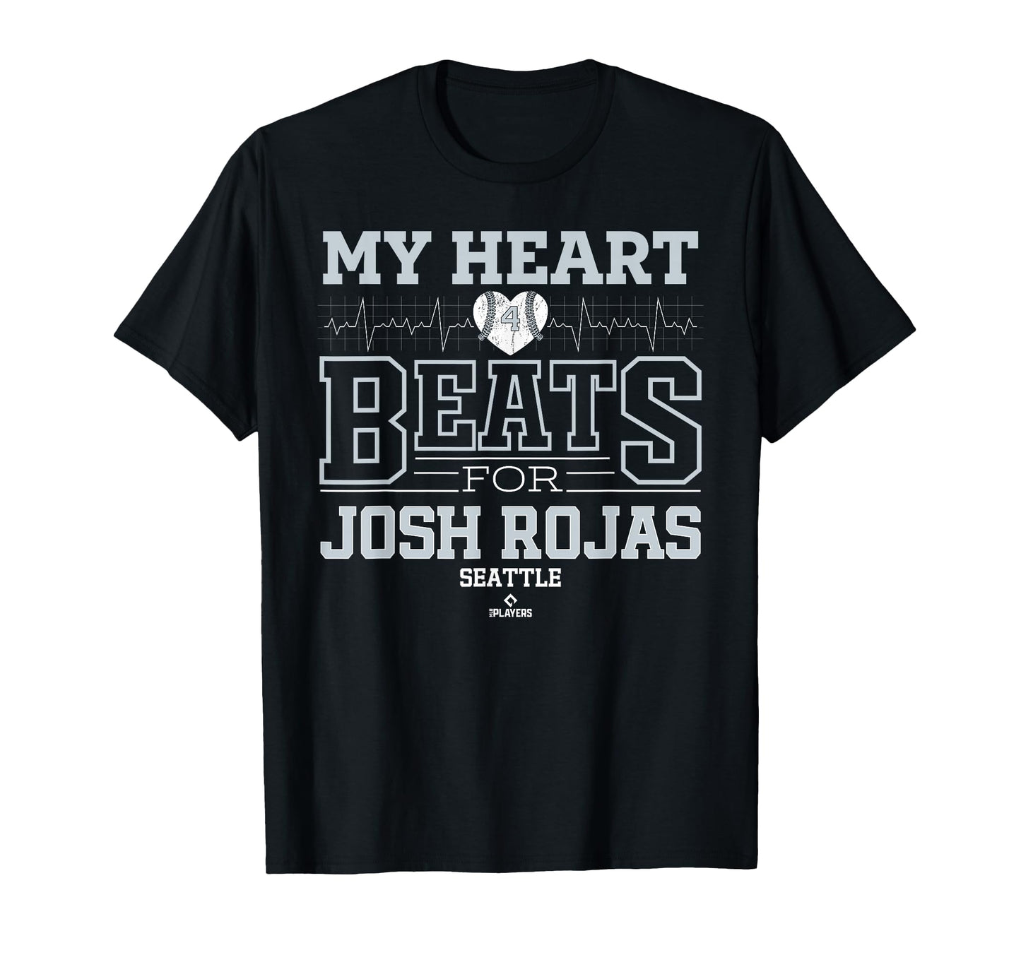 My Heart Beats Josh Rojas Seattle T-Shirt - Unique Graphic for Adults - T-Shirt, Sweatshirt, Hoodie