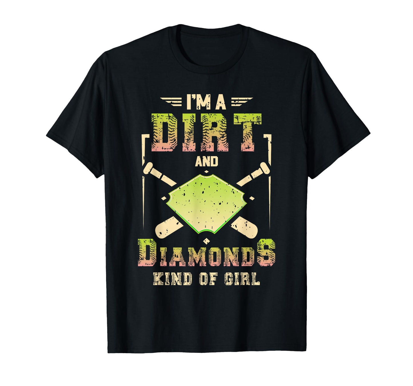 Im Dirt And Diamond Kind Softball T-Shirt - Trendy Graphic Unisex - T-Shirt, Sweatshirt, Hoodie