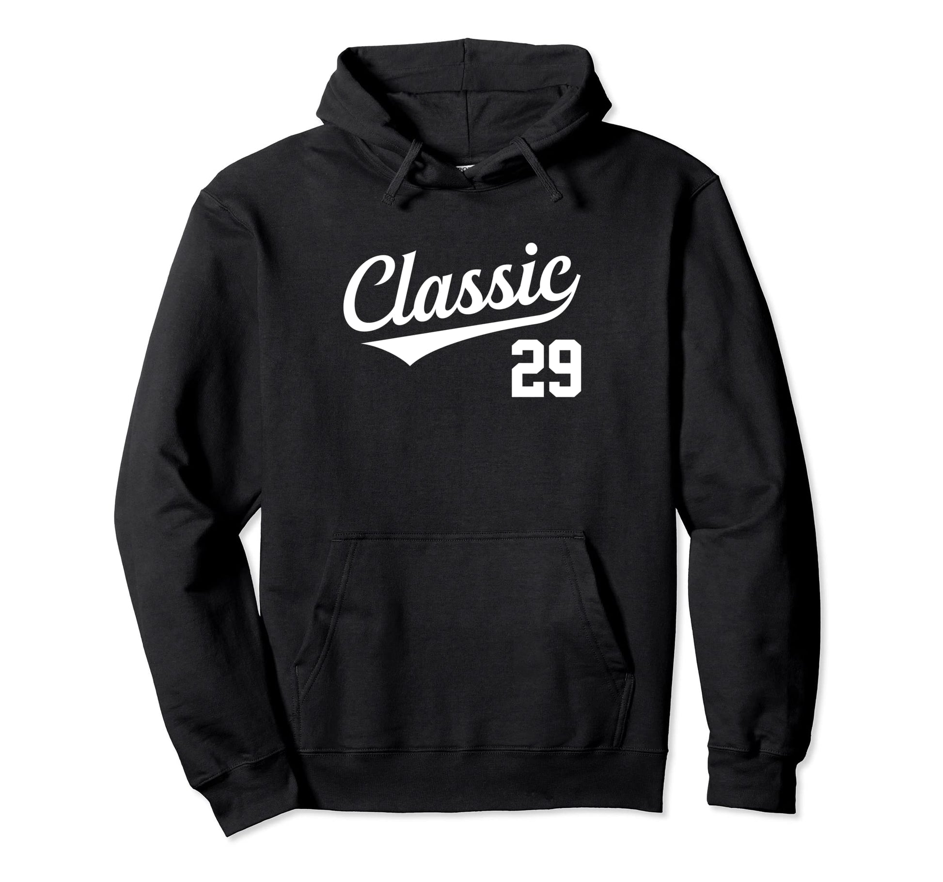 Baseball Jersey Birthday Age 29 Hoodie - Custom Art Print for Adults - T-Shirt, Sweatshirt, Hoodie