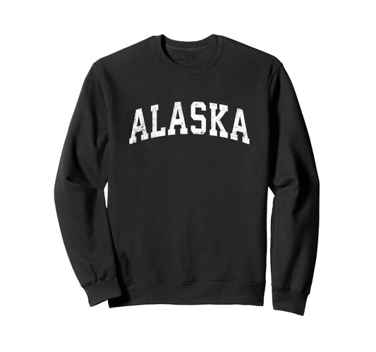 Alaska Varsity Sports Text Sweatshirt - Unique Graphic Unisex - T-Shirt, Sweatshirt, Hoodie