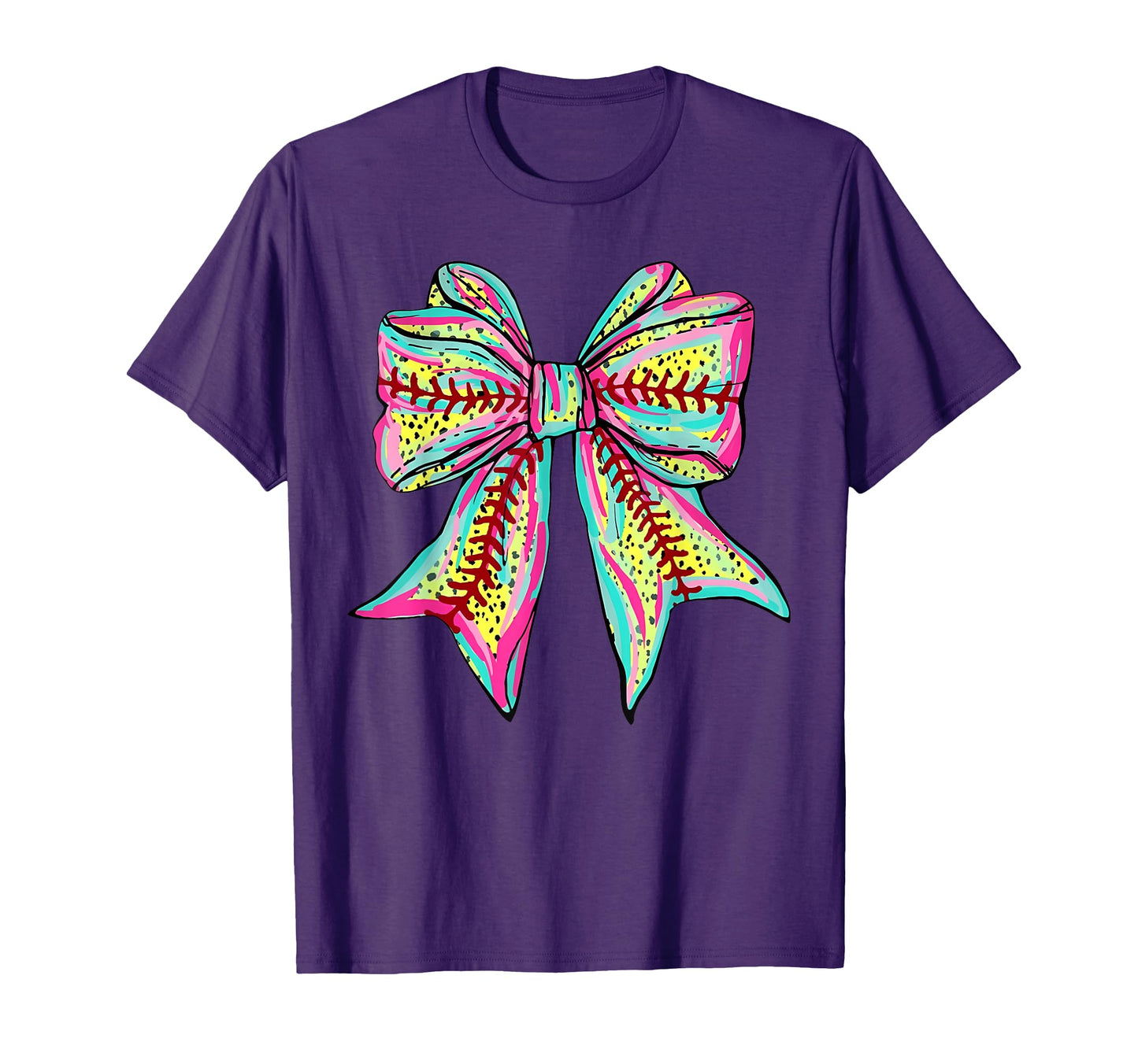 Baseball Softball Coquette Bow Game Day T-Shirt - Novelty Apparel Unisex - T-Shirt, Sweatshirt, Hoodie
