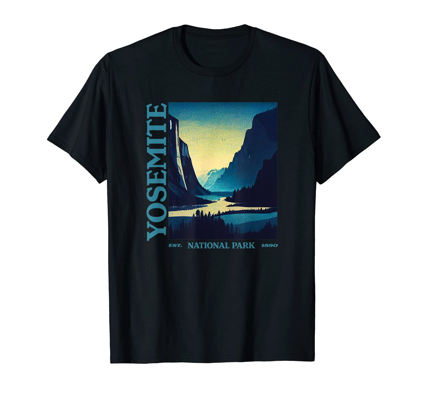 Yosemite Yosemite National Park T-Shirt - Minimalist Print for Adults - T-Shirt, Sweatshirt, Hoodie