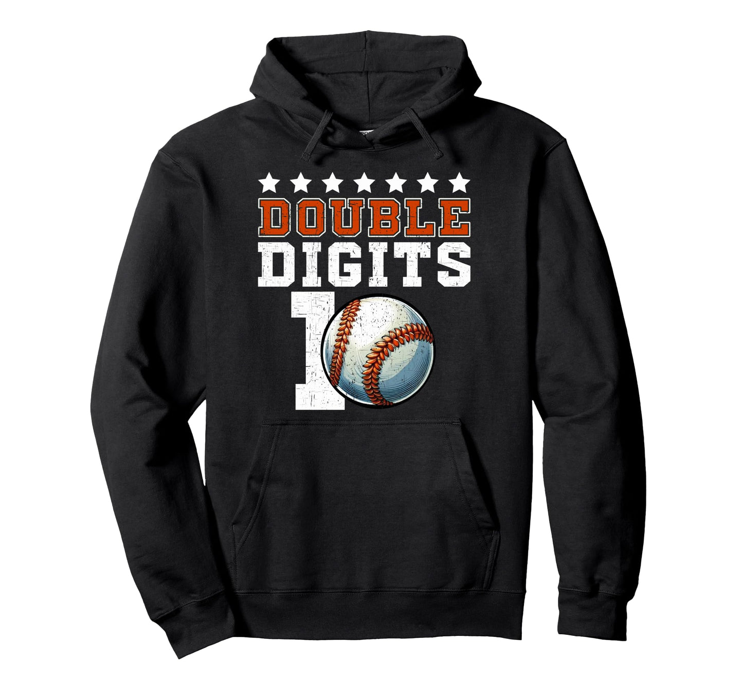 Double Digits Birthday Decorations 10 Hoodie - Unique Graphic Unisex - T-Shirt, Sweatshirt, Hoodie