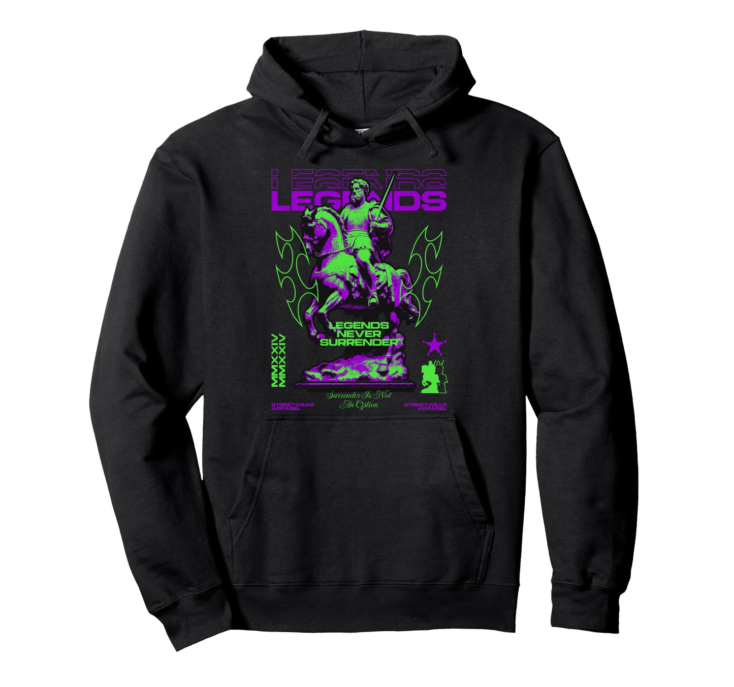 Y2K Legends Bold Urban Graffiti Hoodie - Aesthetic Graphic Men Women - T-Shirt, Sweatshirt, Hoodie