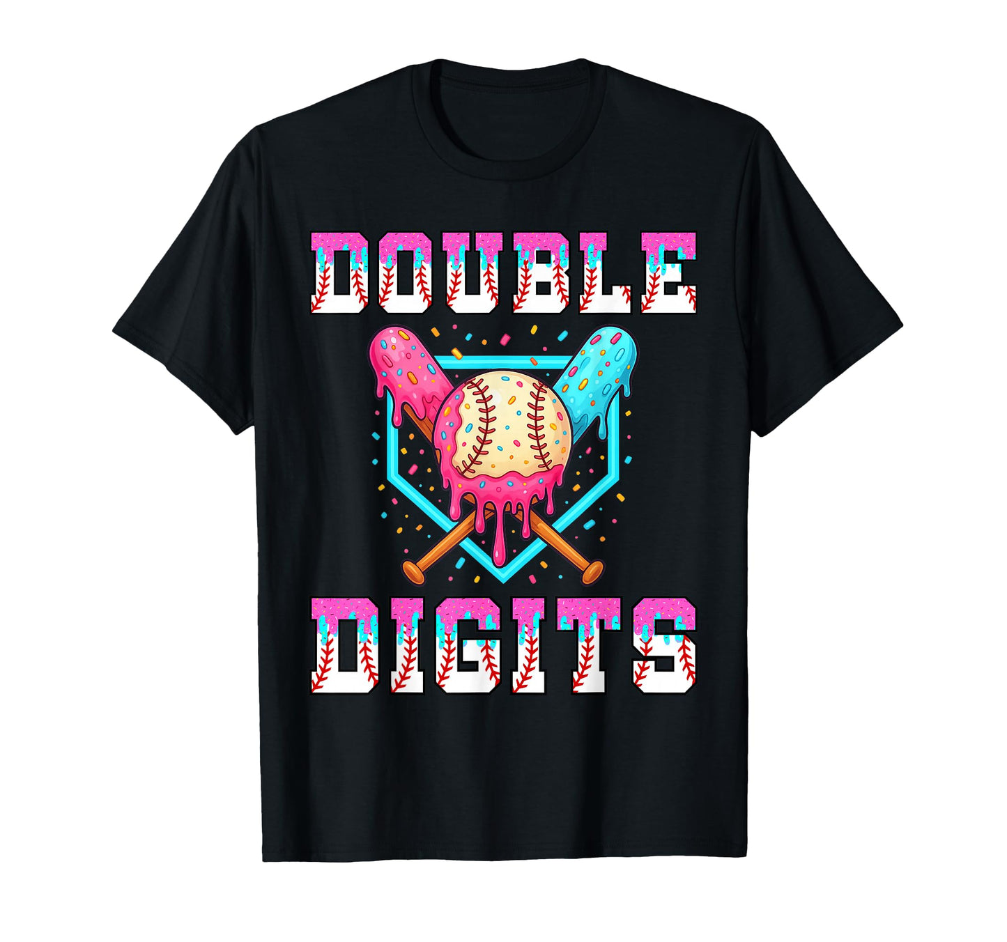 10Th Birthday Baseball Drip Theme T-Shirt - Streetwear Style for Adults - T-Shirt, Sweatshirt, Hoodie