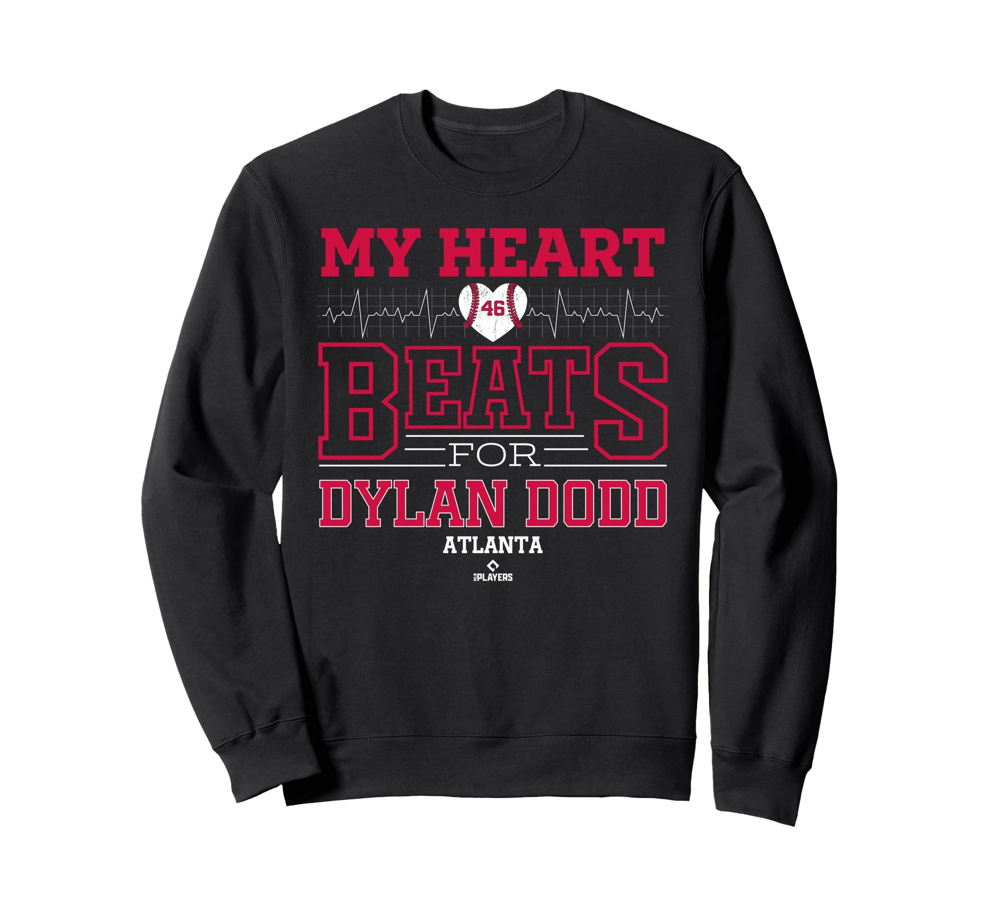 My Heart Beats Dylan Dodd Atlanta Sweatshirt - Trendy Graphic Unisex - T-Shirt, Sweatshirt, Hoodie