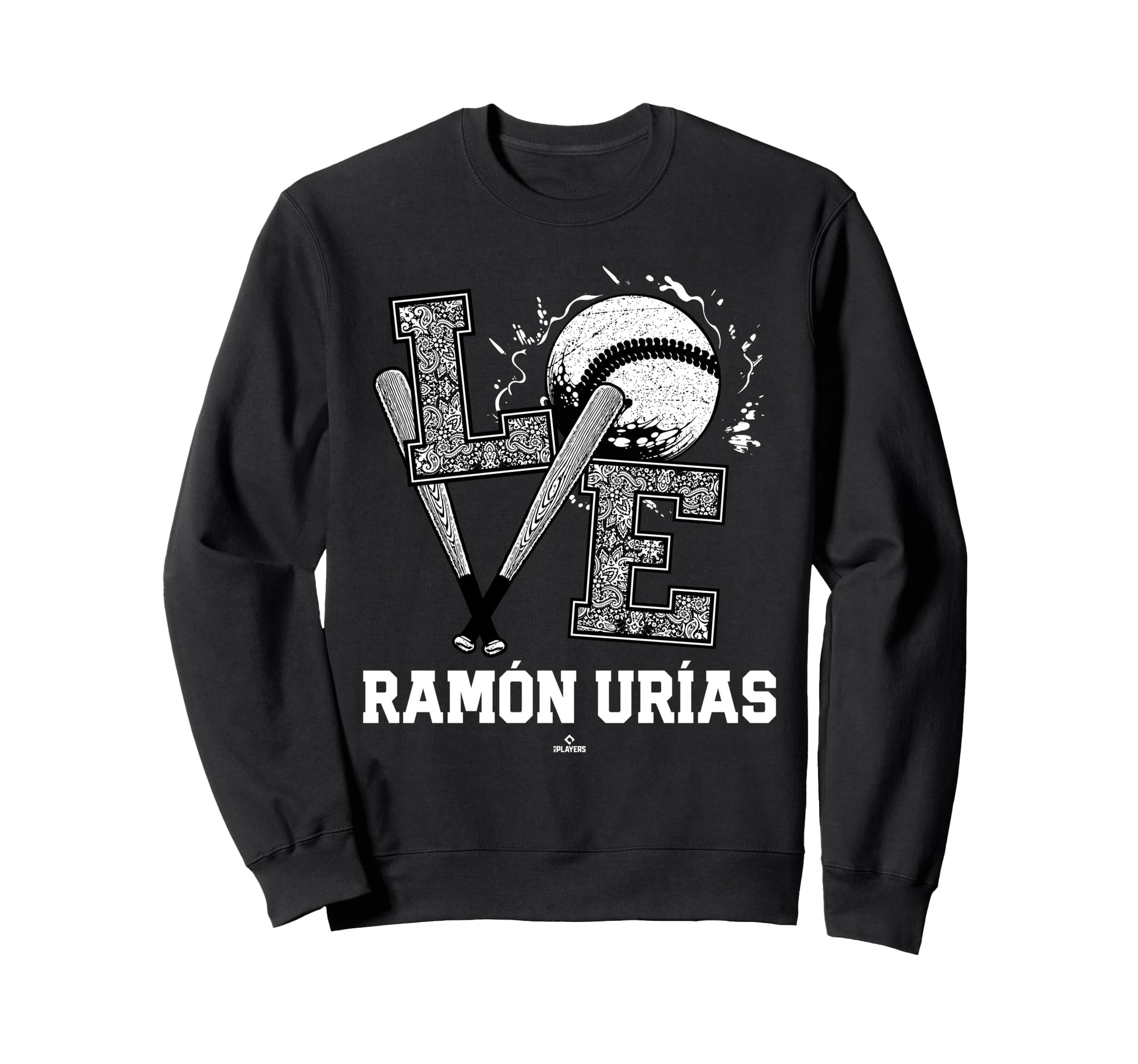 Distressed Baseball Love Ram N Ur Sweatshirt - Aesthetic Graphic Men Women - T-Shirt, Sweatshirt, Hoodie