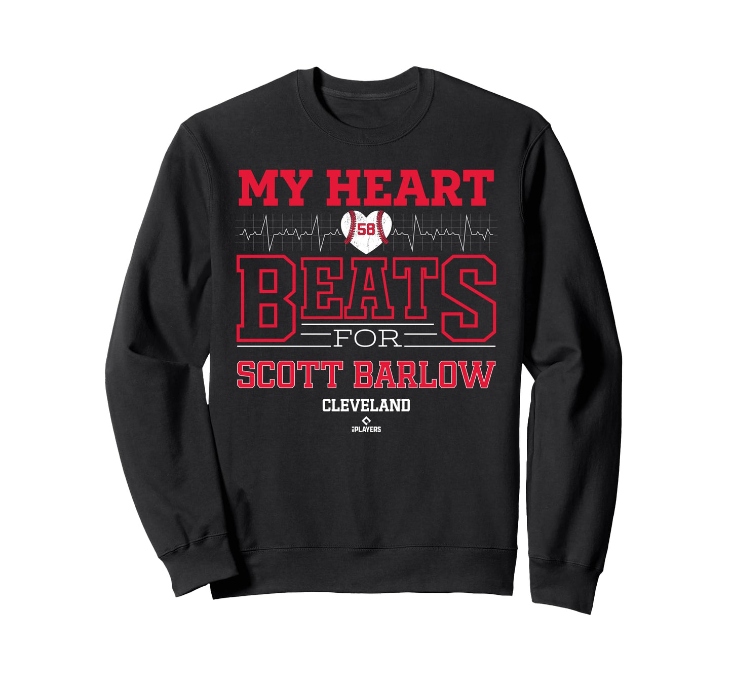 My Heart Beats Scott Barlow Cleveland Sweatshirt - Streetwear Style Unisex - T-Shirt, Sweatshirt, Hoodie