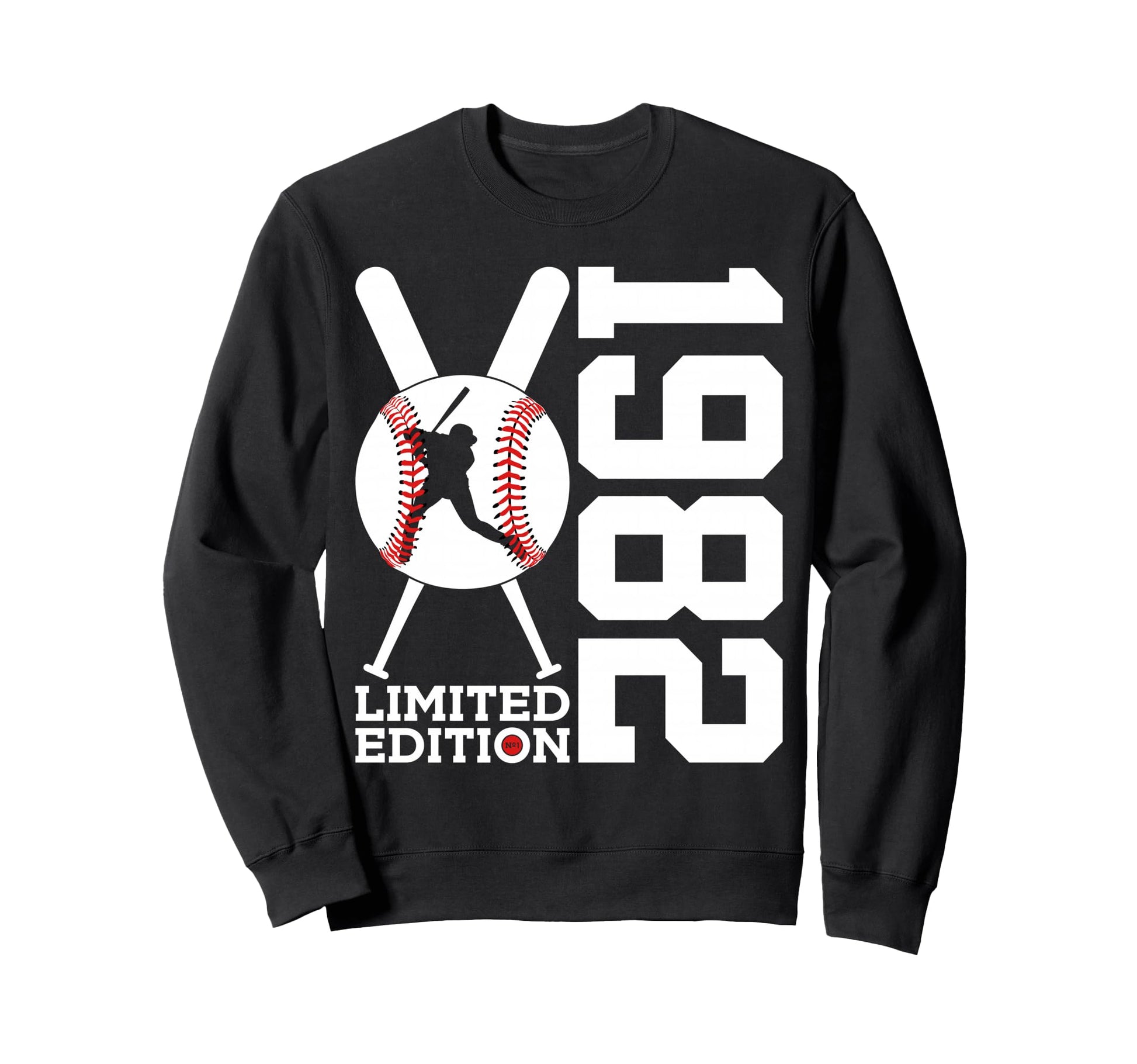 44Th Birthday Baseball 1982 Sweatshirt - Minimalist Print for Adults - T-Shirt, Sweatshirt, Hoodie