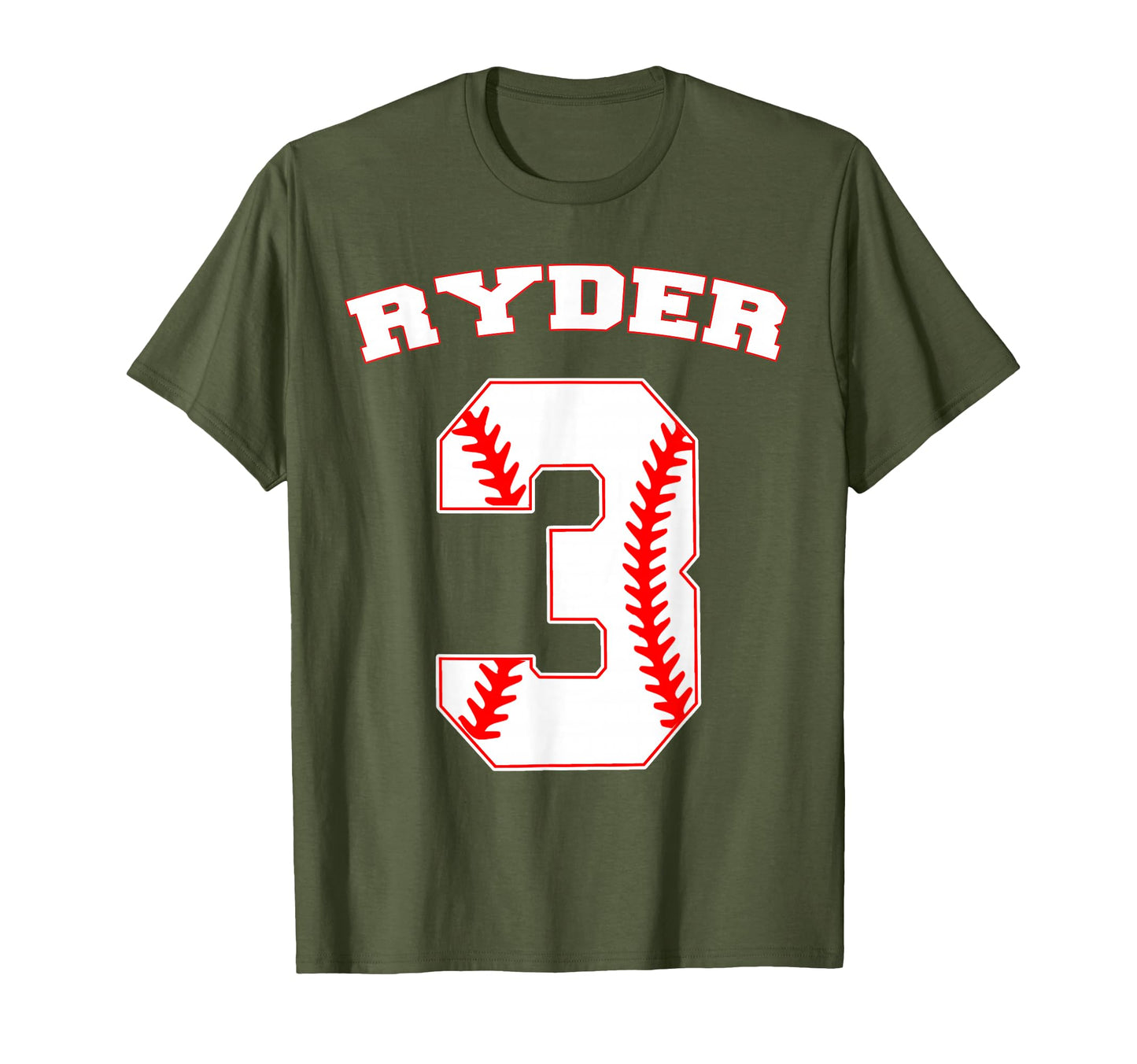 Ryder Baseball Name Three Years 3Rd T-Shirt - Aesthetic Graphic Unisex - T-Shirt, Sweatshirt, Hoodie