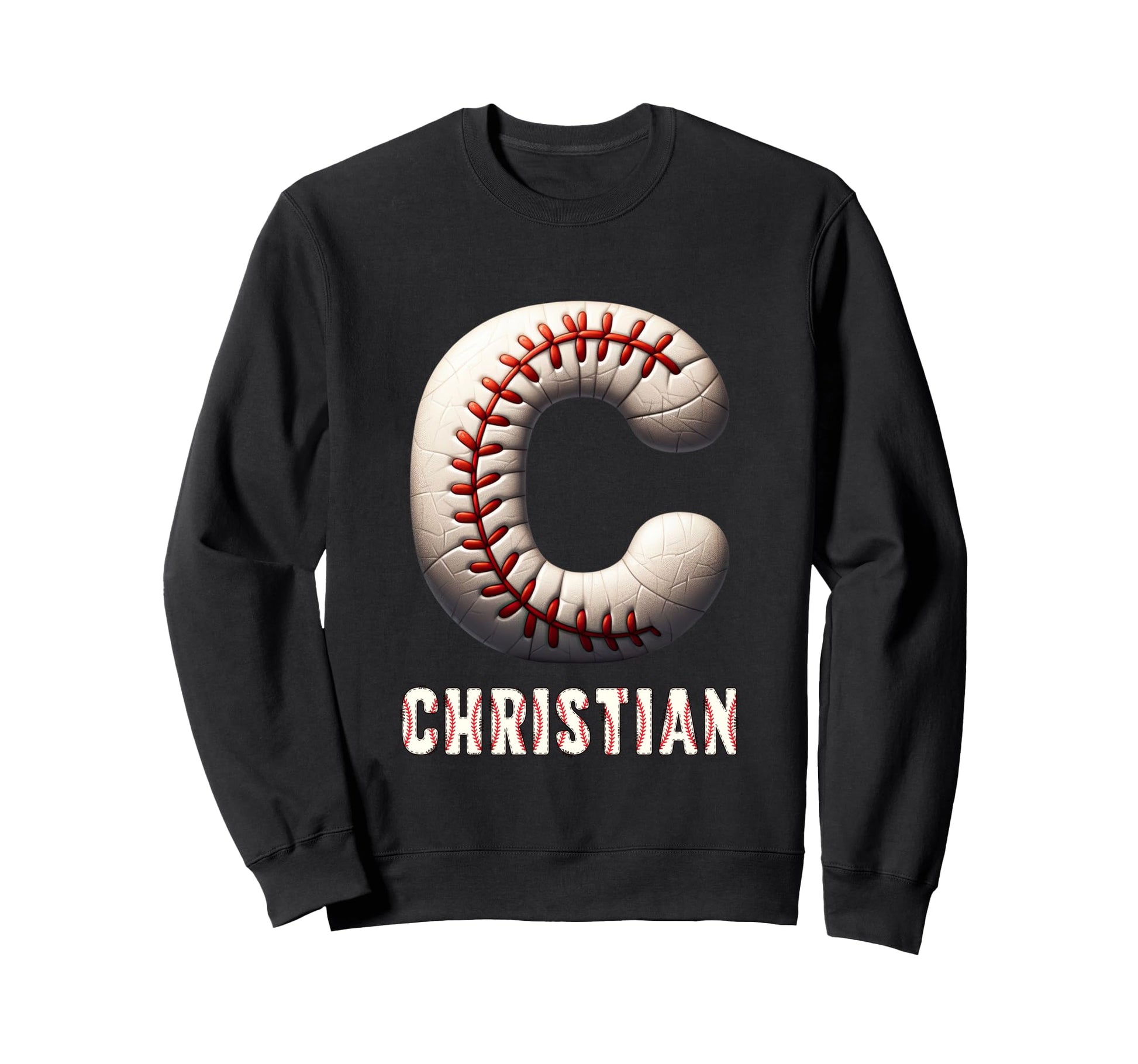 Baseball Home Run Emilio Initial Sweatshirt - Trendy Graphic Men Women - T-Shirt, Sweatshirt, Hoodie